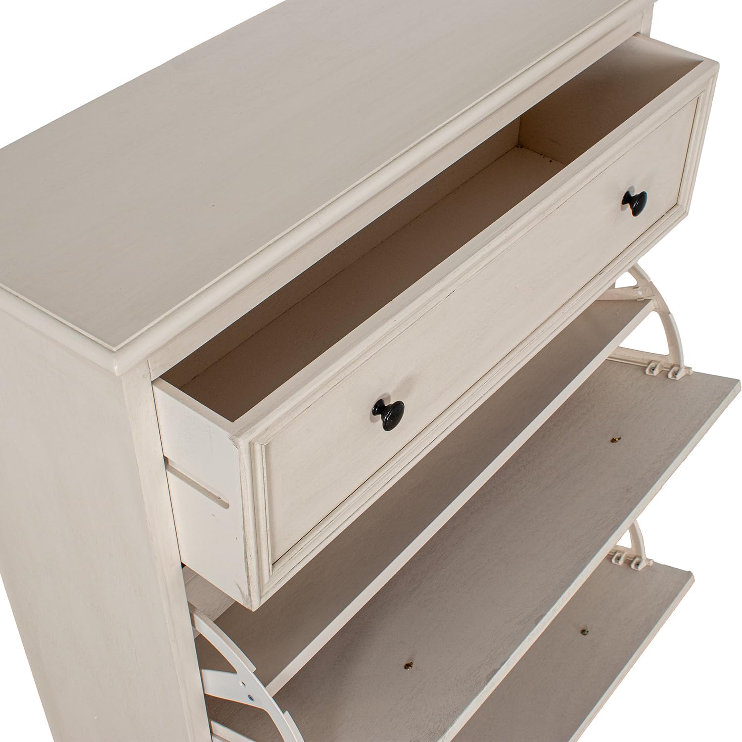 ZAPATERO MADERA 3 CAJONES BEIG E - immagine 4