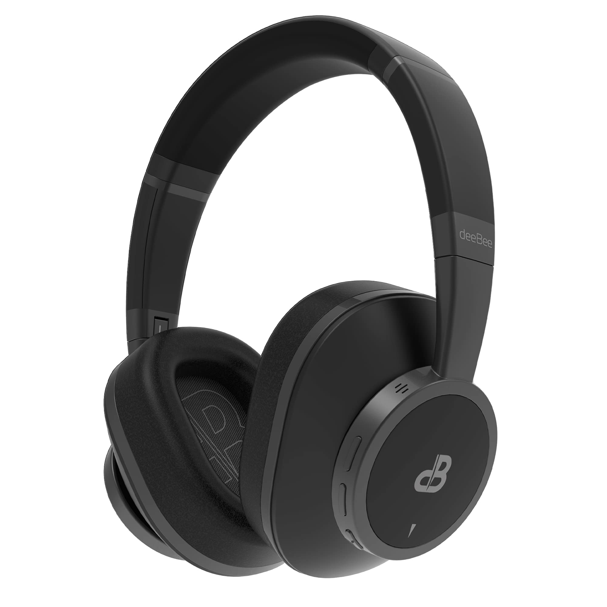 Deebee Pulse Cuffie Bluetooth ANC 40mm, Nero