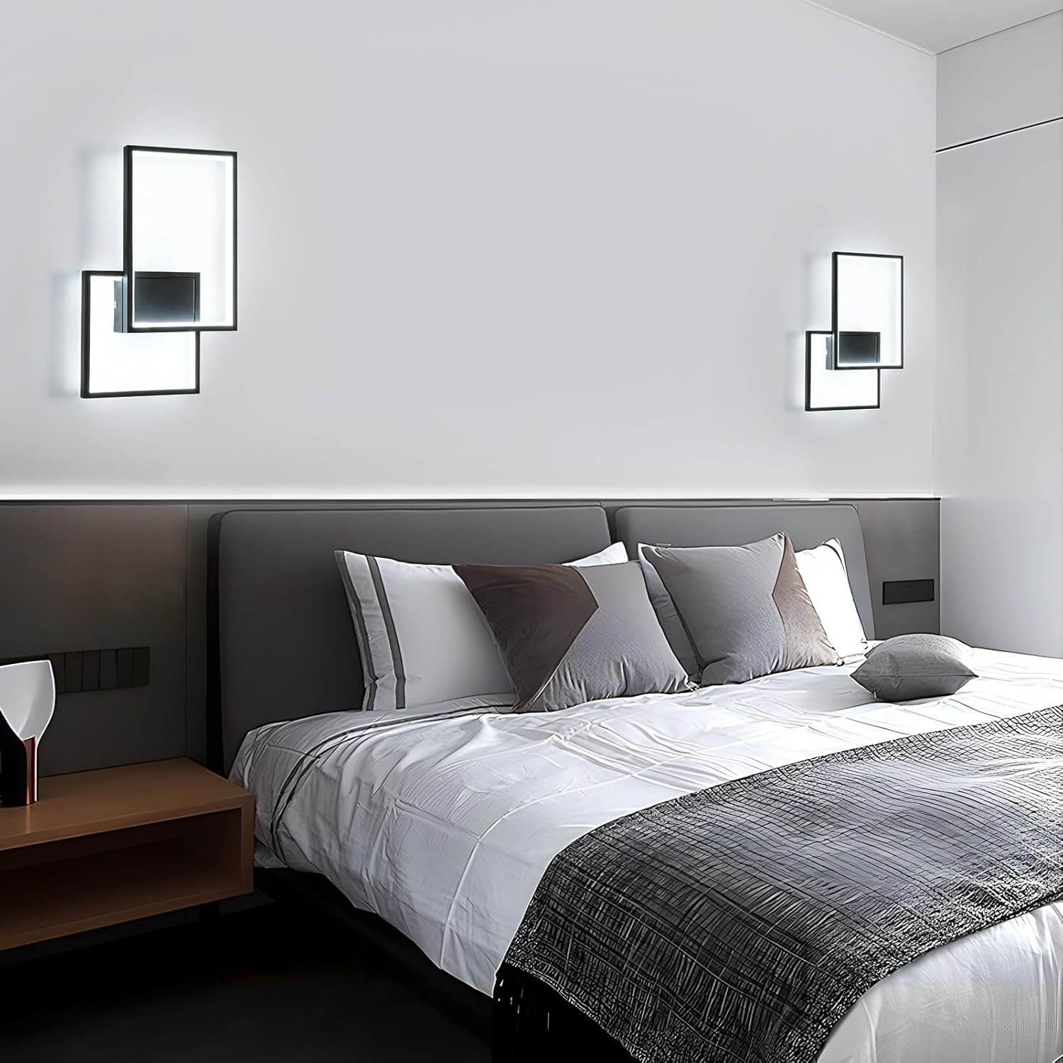 Mckalen Applique da Parete Interno LED 34W Nero 41CM - immagine 3