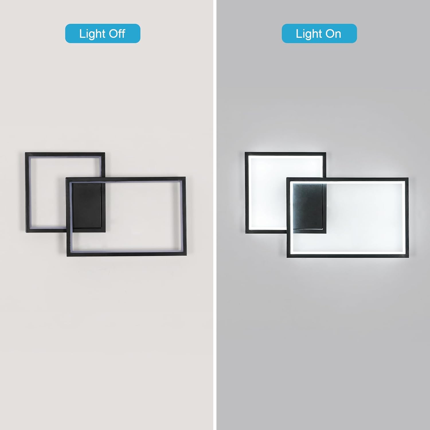 Mckalen Applique da Parete Interno LED 34W Nero 41CM - immagine 8