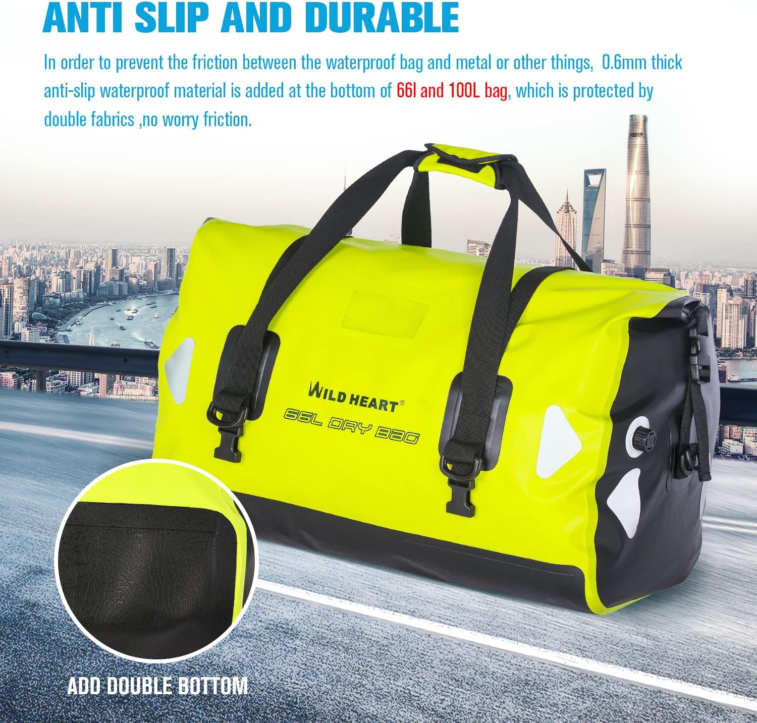 WILD HEART Borsone Impermeabile 40L 66L 100L - immagine 3