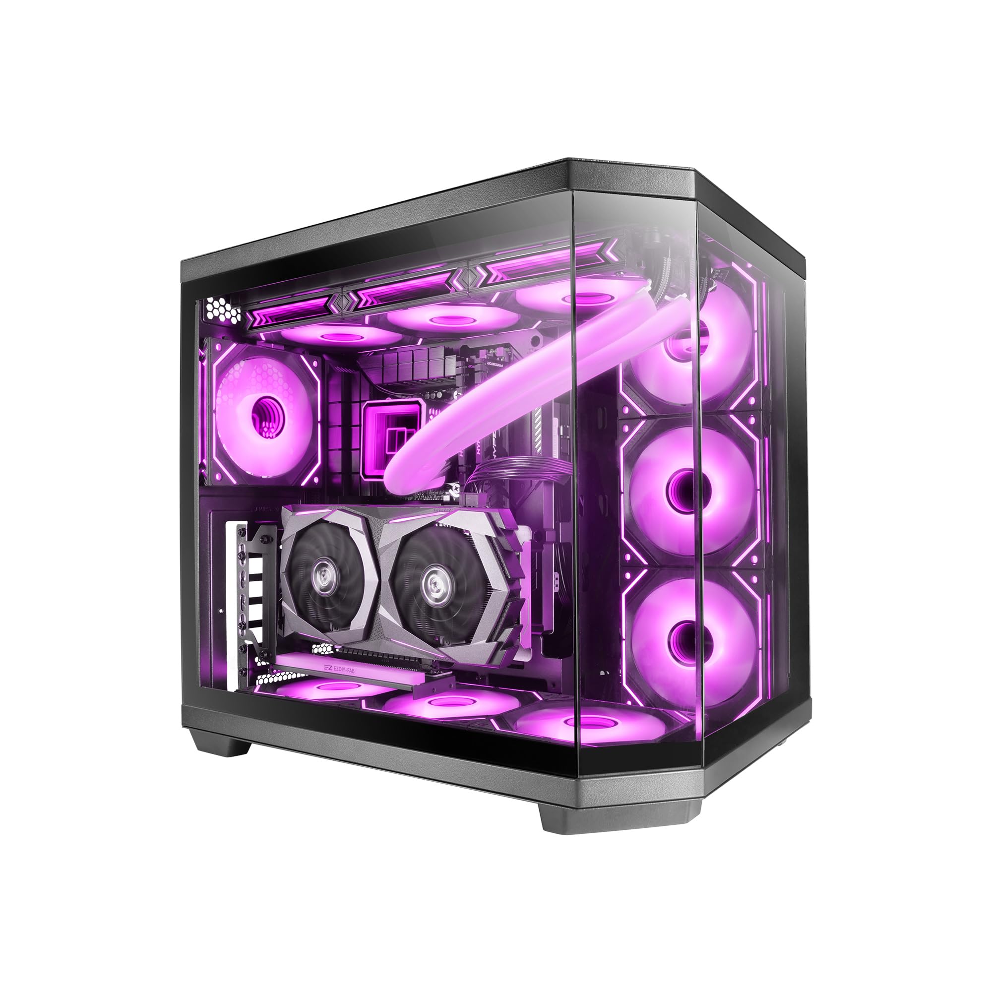 Mars Gaming MC-3TCORE - Case Gaming Custom ATX, Nero