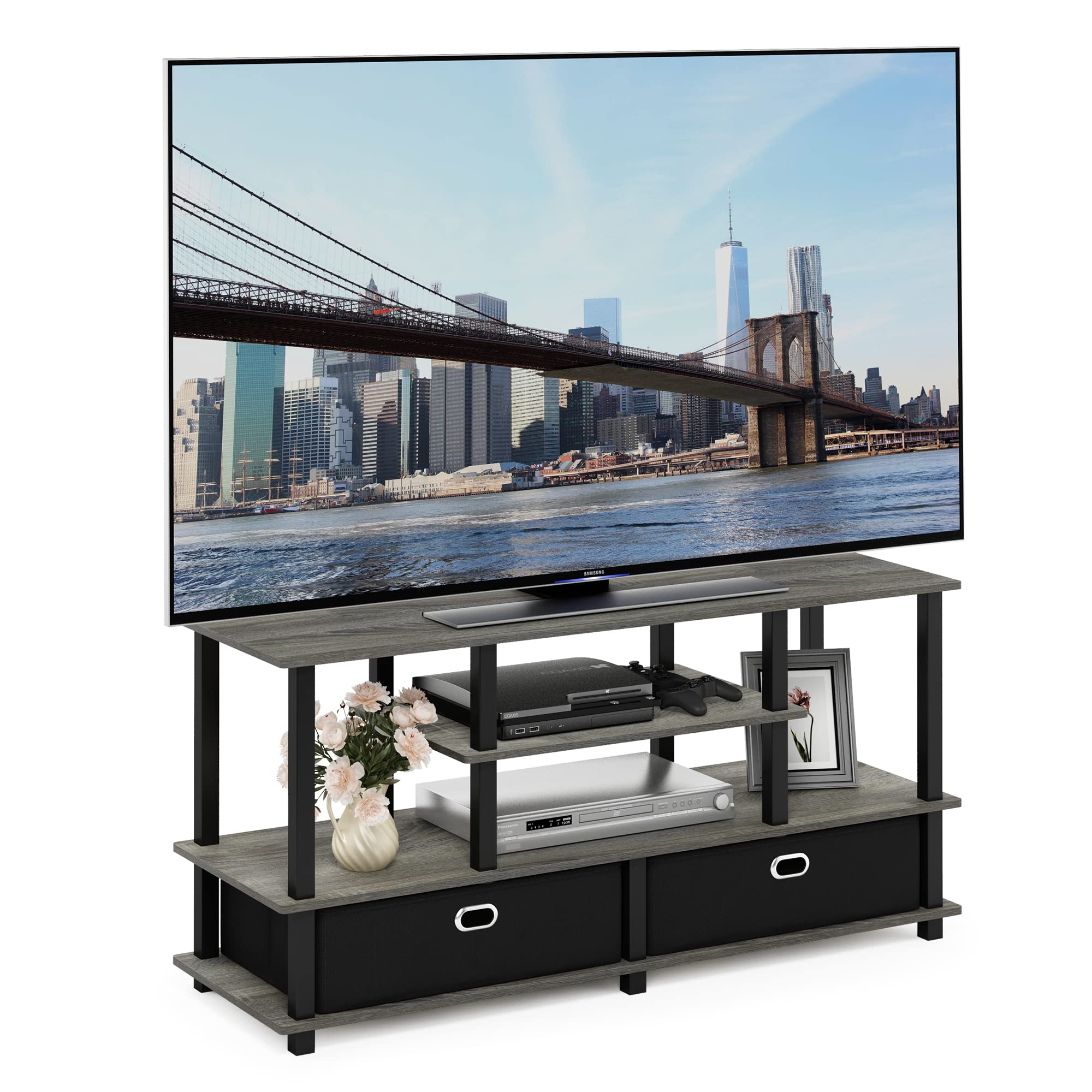 Furinno Jaya Supporto per TV, 22.79 x 47.63 x 15.55 Pollici