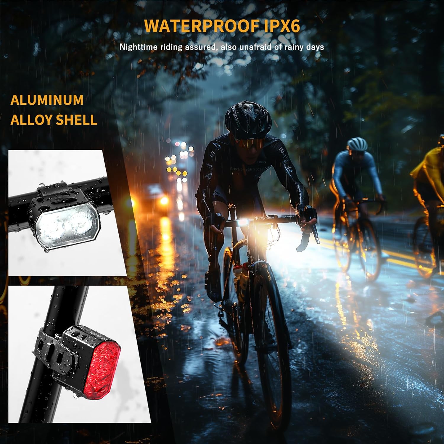 Blendura Luce Bici LED IPX6 Ricaricabile USB - immagine 4