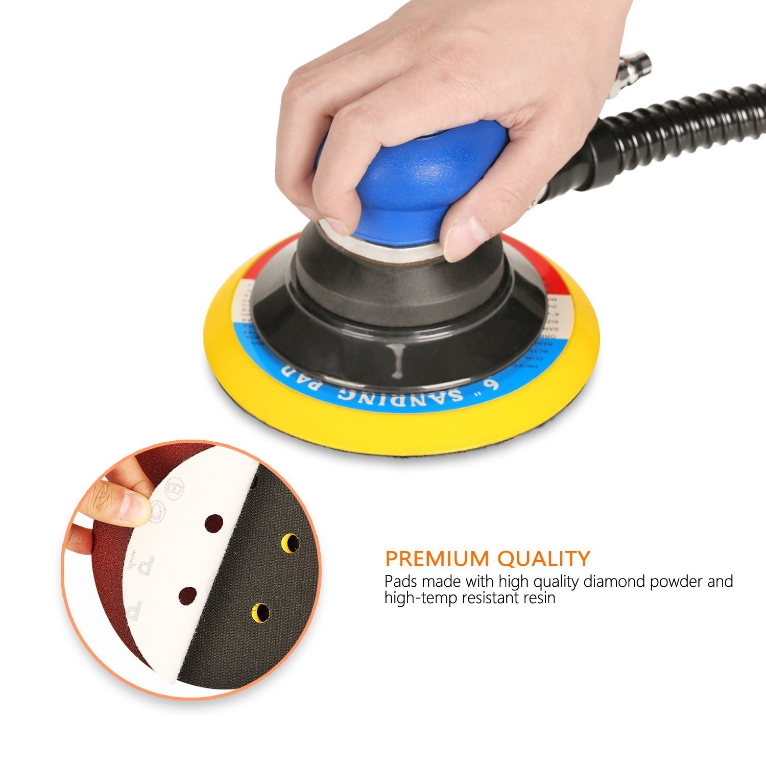 Spta 100 Pezzi Dischi Abrasivi 150mm per Levigatrice - immagine 5