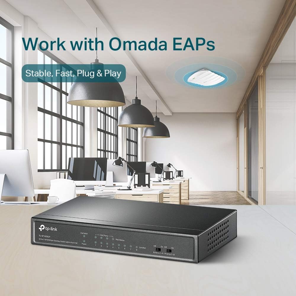 Tp-link TL-SF1008LP - Switch Desktop 8 Porte 10/100 Mbps - immagine 5