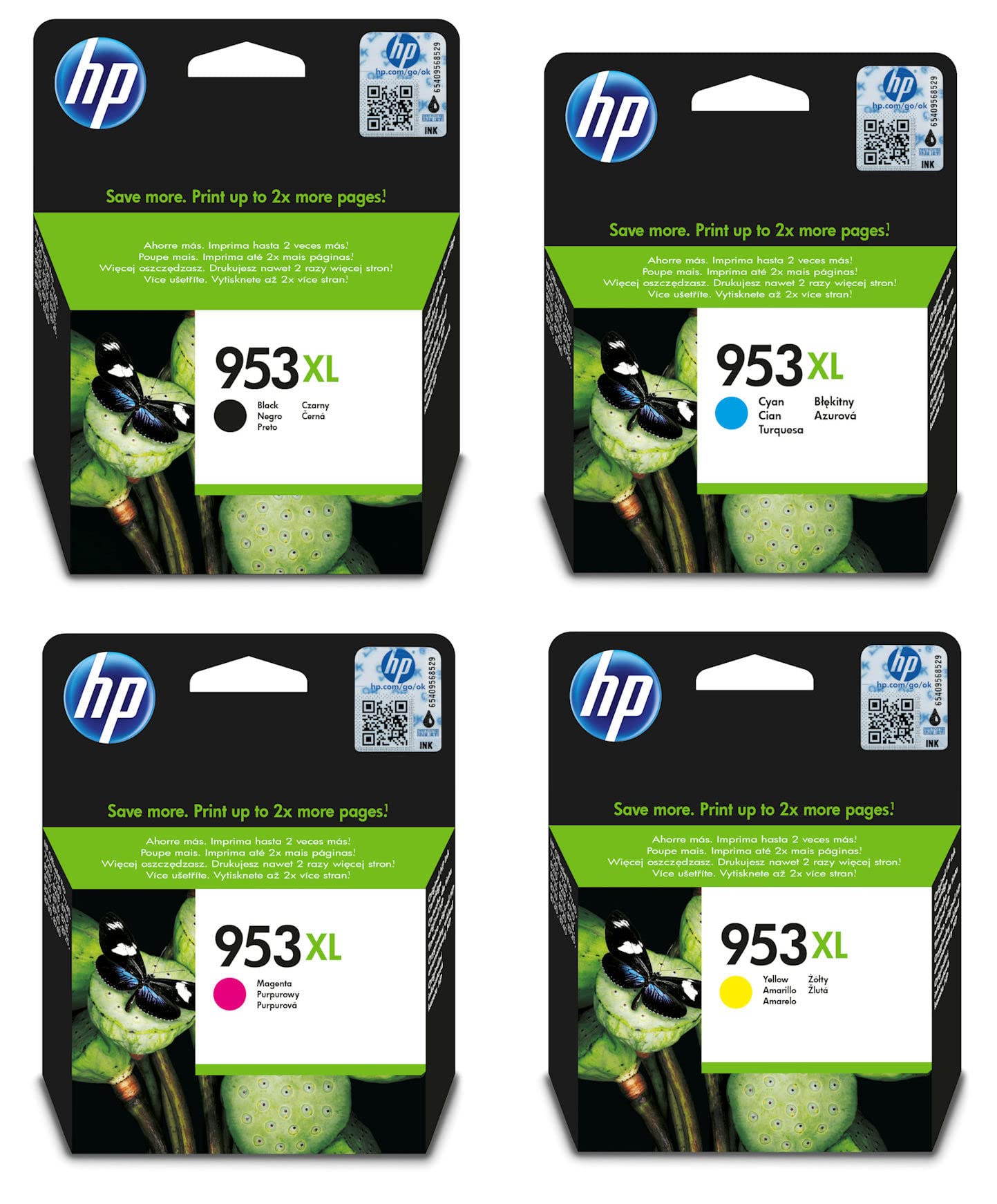 Hp 953XL - Cartucce Originali 4 Colori (3HZ52AE)