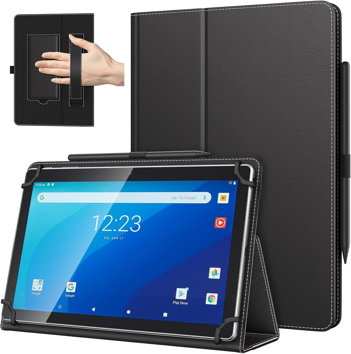 Timovo Custodia Universale per Tablet 10.1 Pollici, Nera - immagine 1