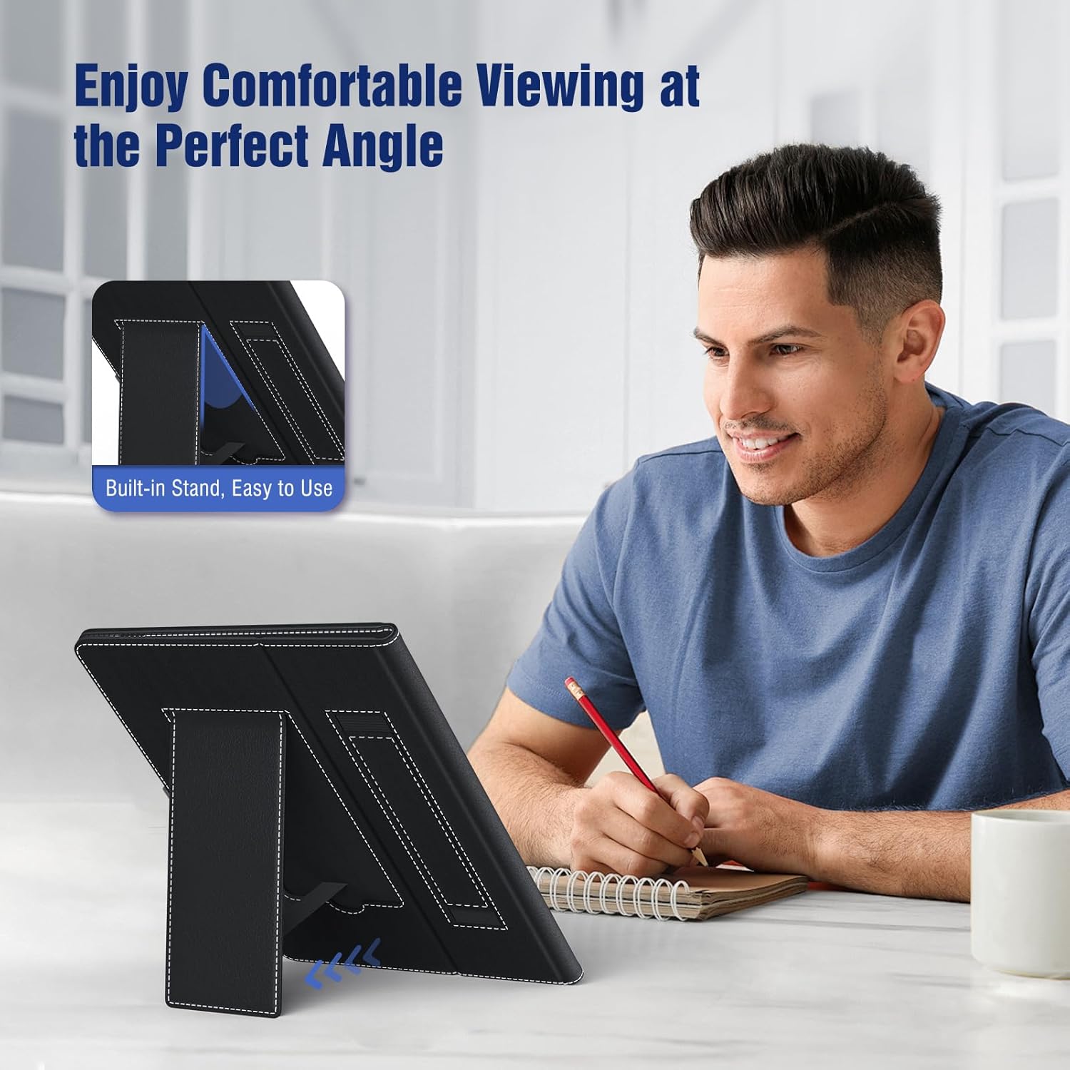 Timovo Custodia Universale per Tablet 10.1 Pollici, Nera - immagine 5