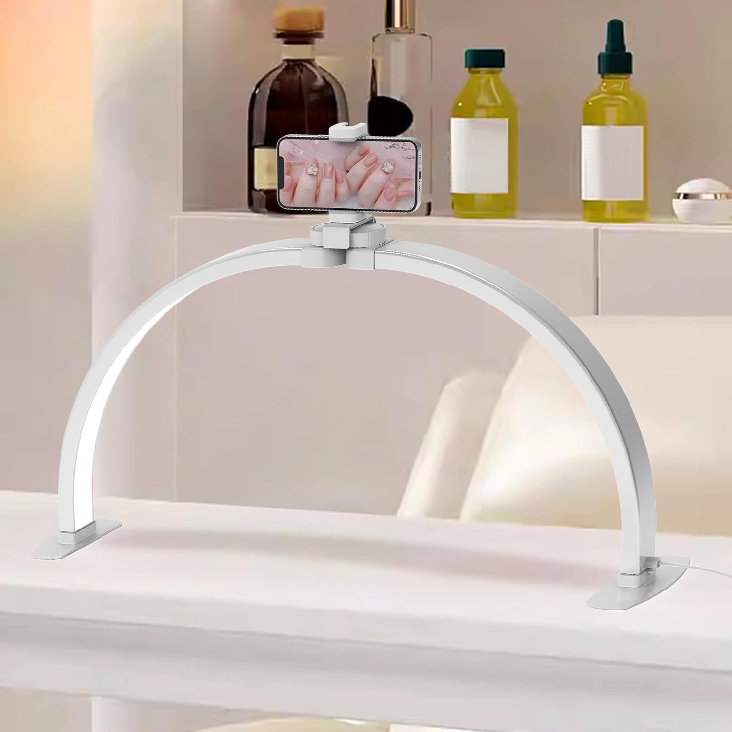 Smoctar Lampada a Mezzaluna Pieghevole per Nail Tech - immagine 1