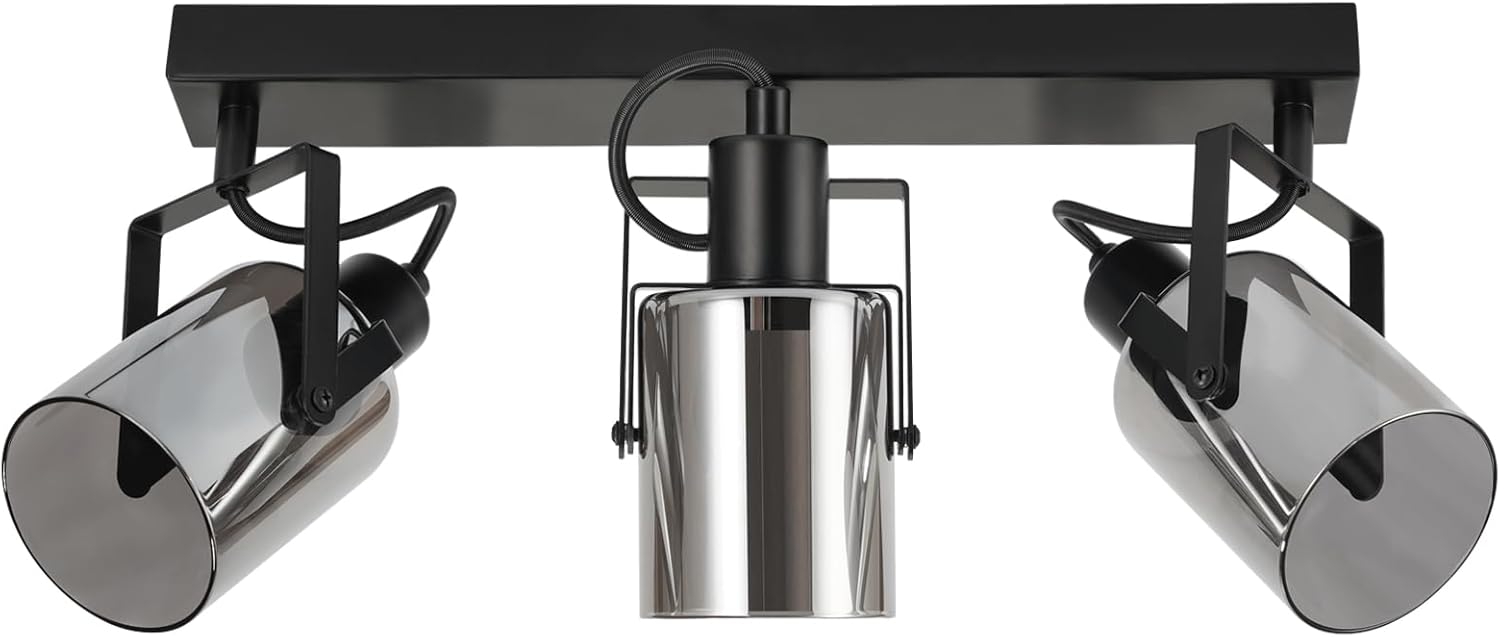 Cbjktx Faretto da Soffitto Nero 3 Fiamme E14 - immagine 8