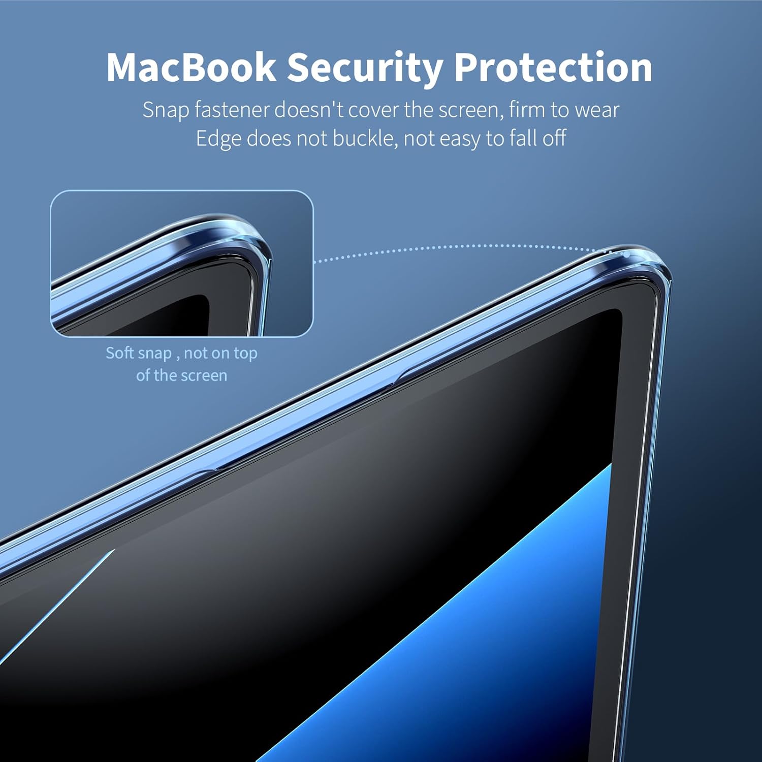 Eoocoo Cover per MacBook Air 13 M2 M3 M4 (2022-2025) - immagine 4