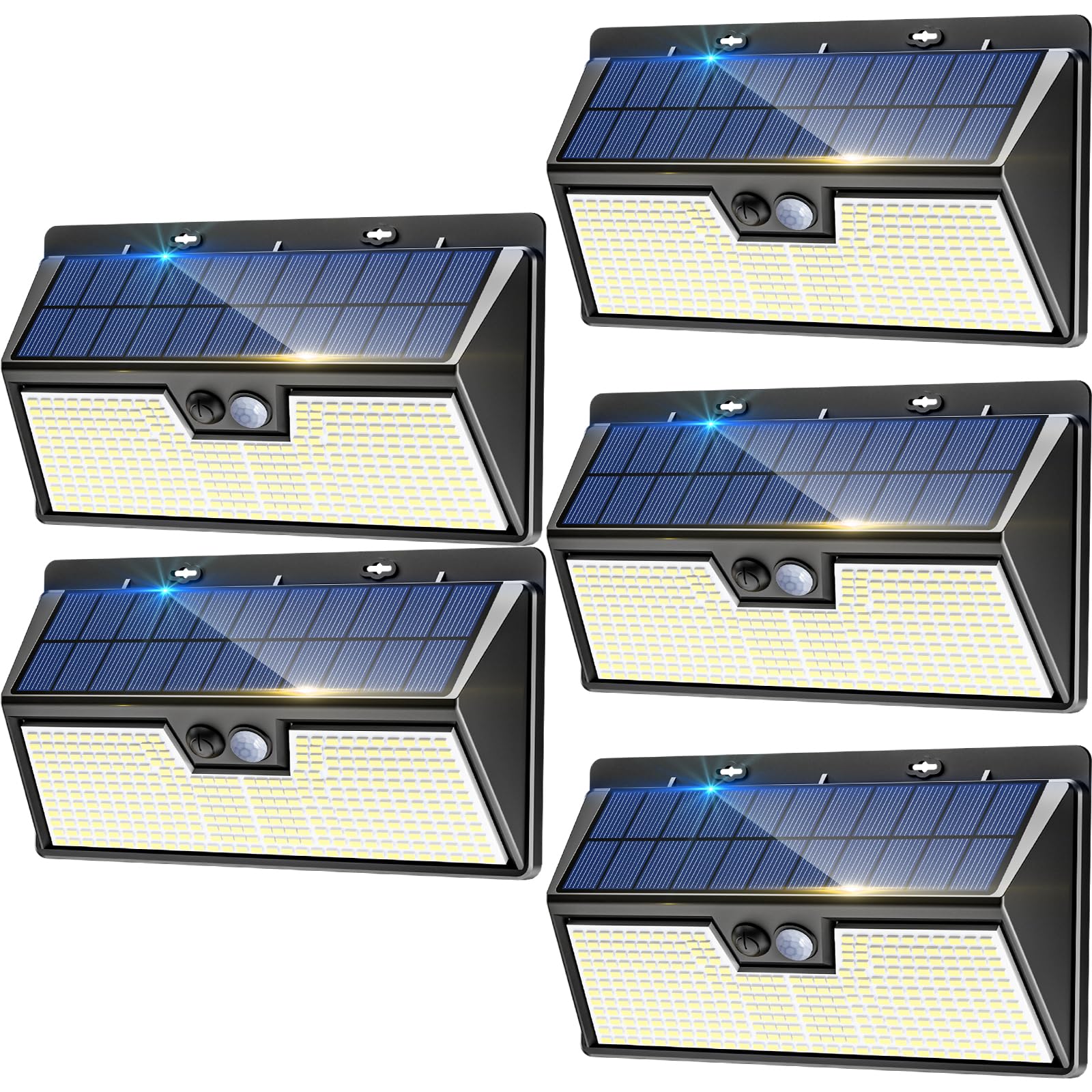 Nipify Faretto Led Esterno Solare 5 Pezzi 318 LED