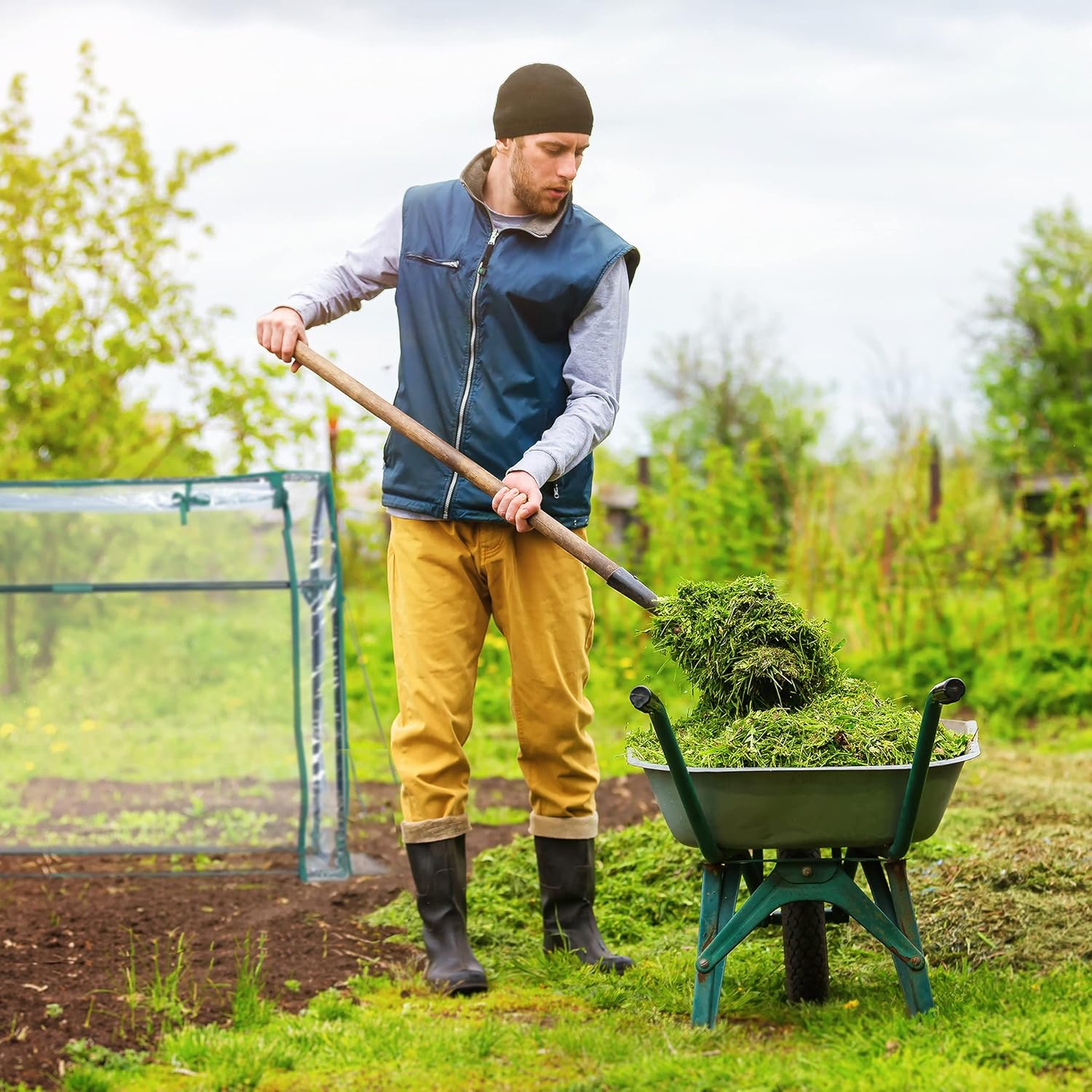 Relaxdays Serra per Orto 92x124x42cm, Trasparente - immagine 3