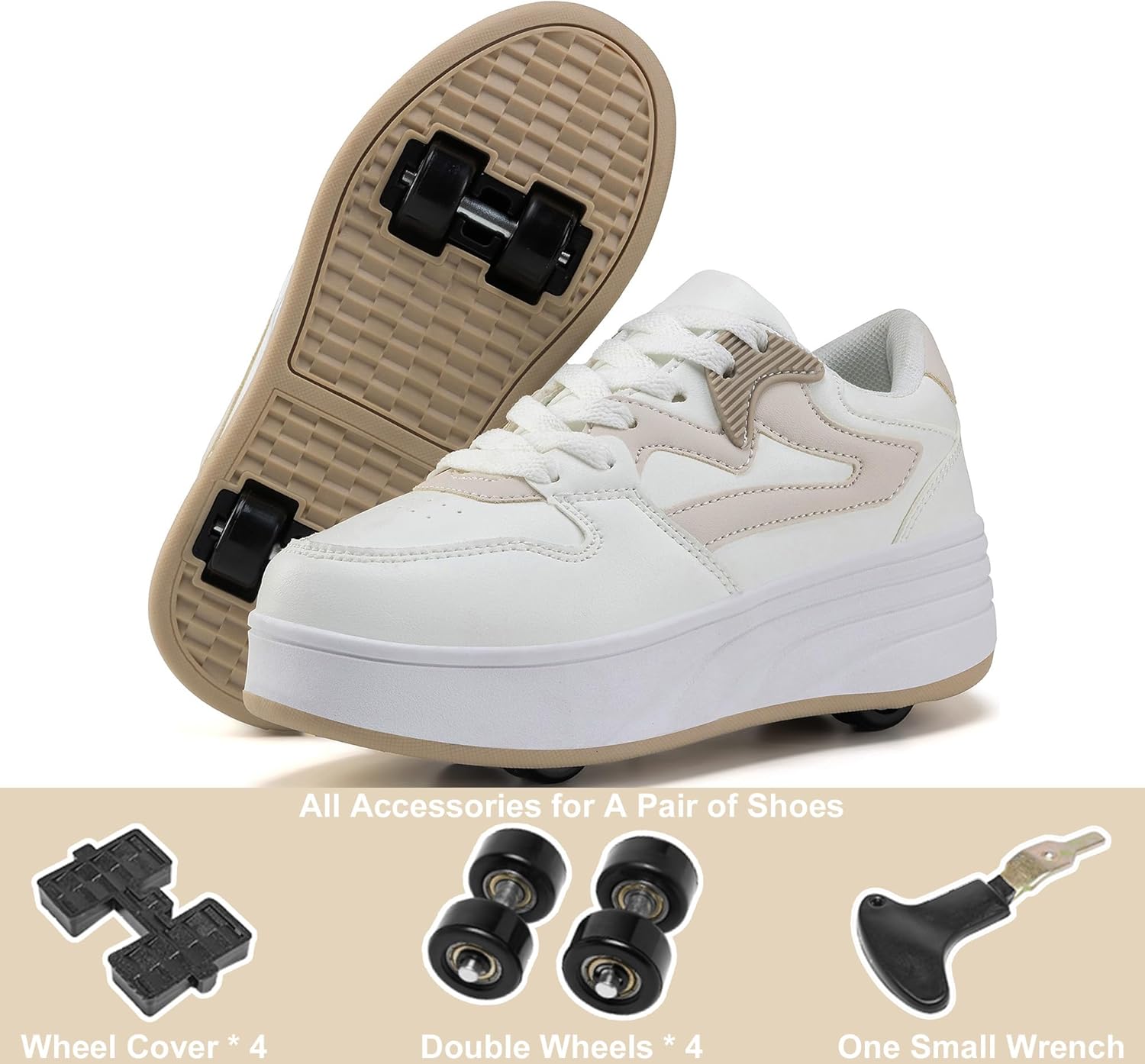 ANEFUN Scarpe da Skate per Bambini con Ruote - immagine 4