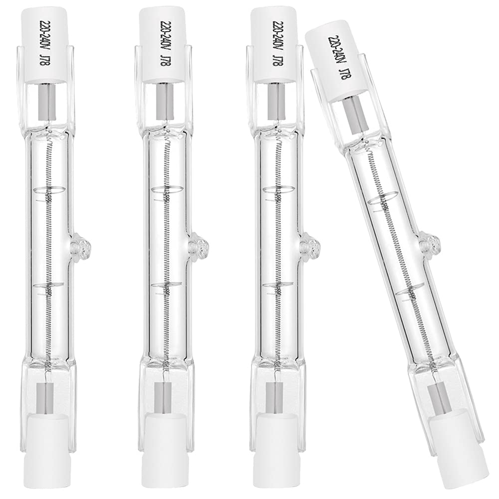 Eksave Lampadina Alogena R7s 78mm 80W 4 Pezzi