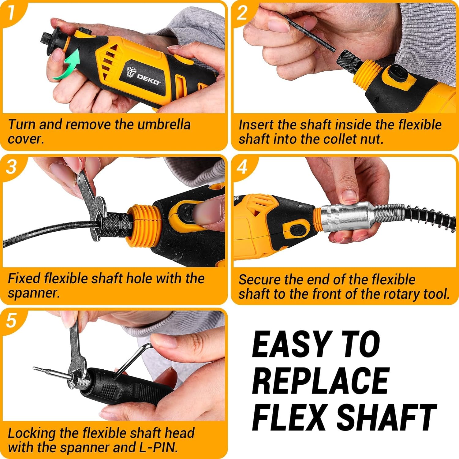 Dekopro Multiutensile Rotativo 126 pezzi 35000 PRM - immagine 4