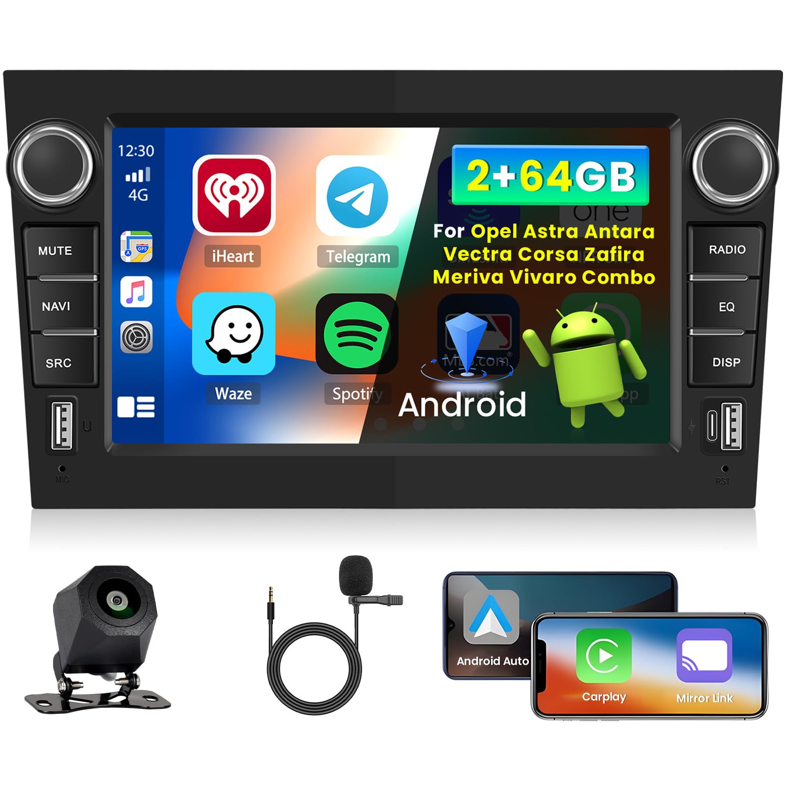 Stereo Android 2+64G per Opel Astra Antara Corsa