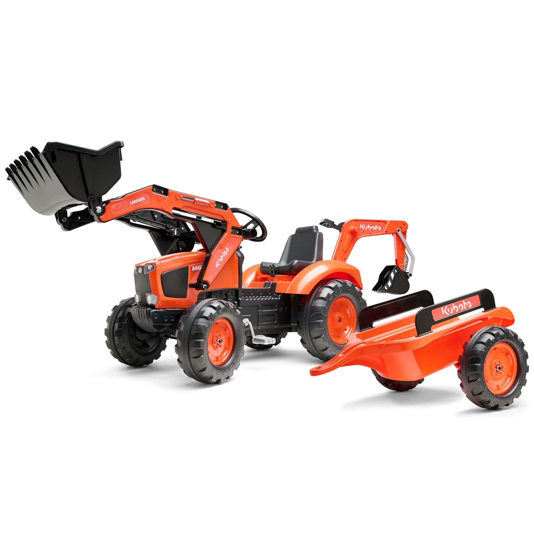 Falk Tractopala a Pedali Kubota con Escavatore