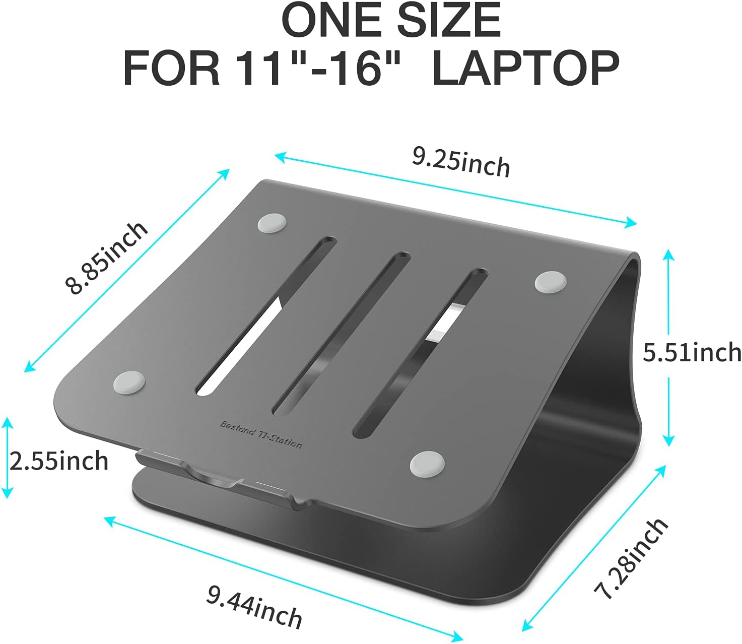 Supporto per Laptop Ergonomico in Alluminio - immagine 2