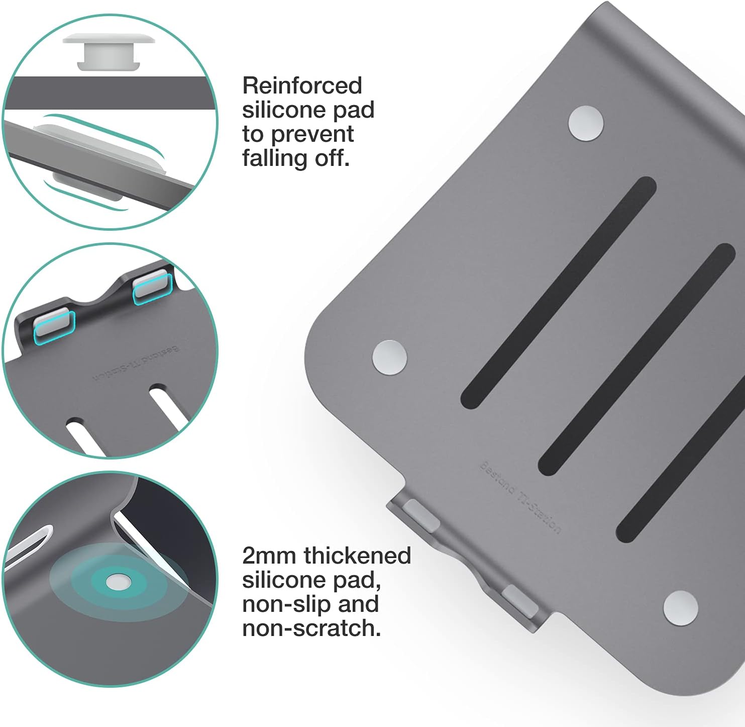 Supporto per Laptop Ergonomico in Alluminio - immagine 4