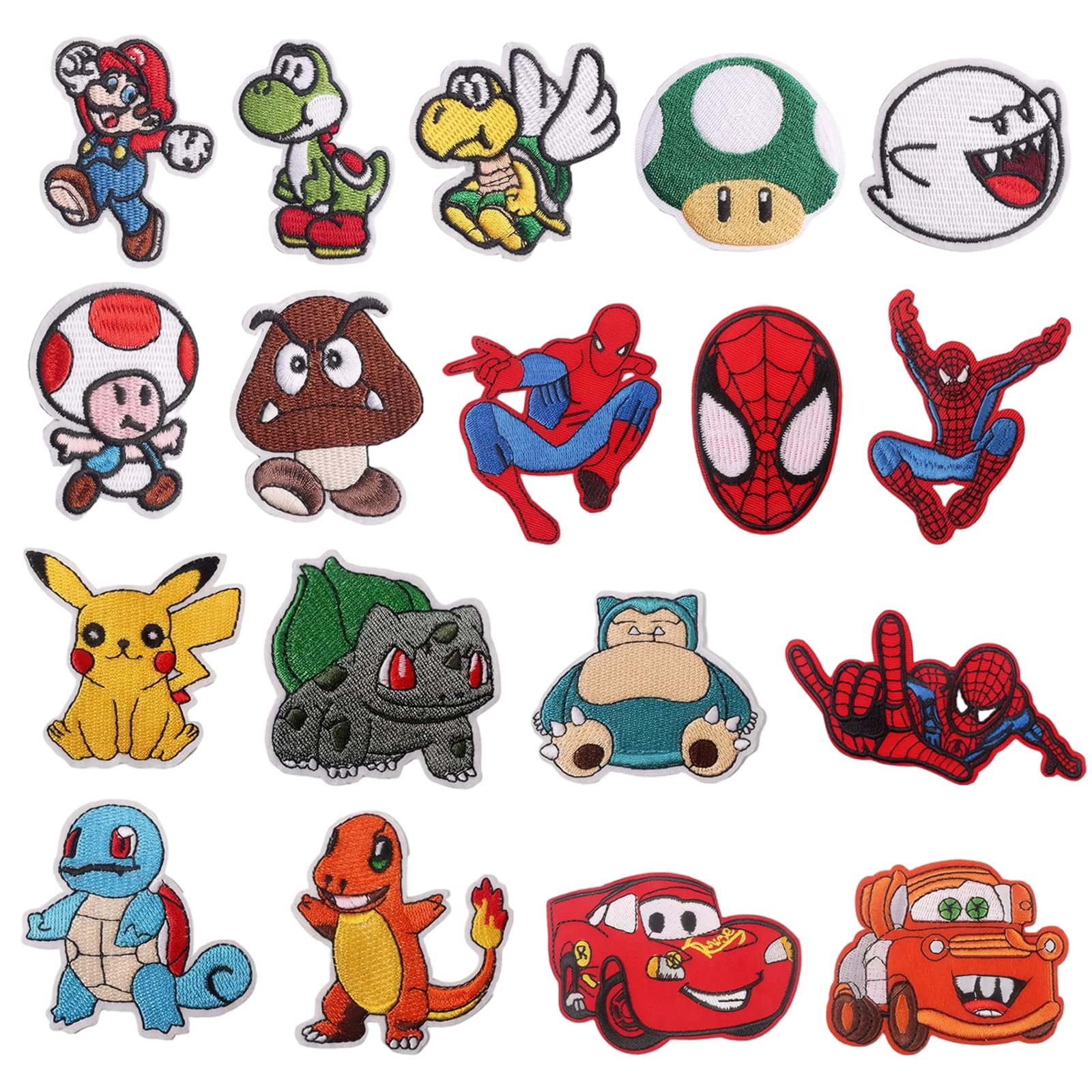 18 Toppe Termoadesive per Bambini con Ferro da Stiro