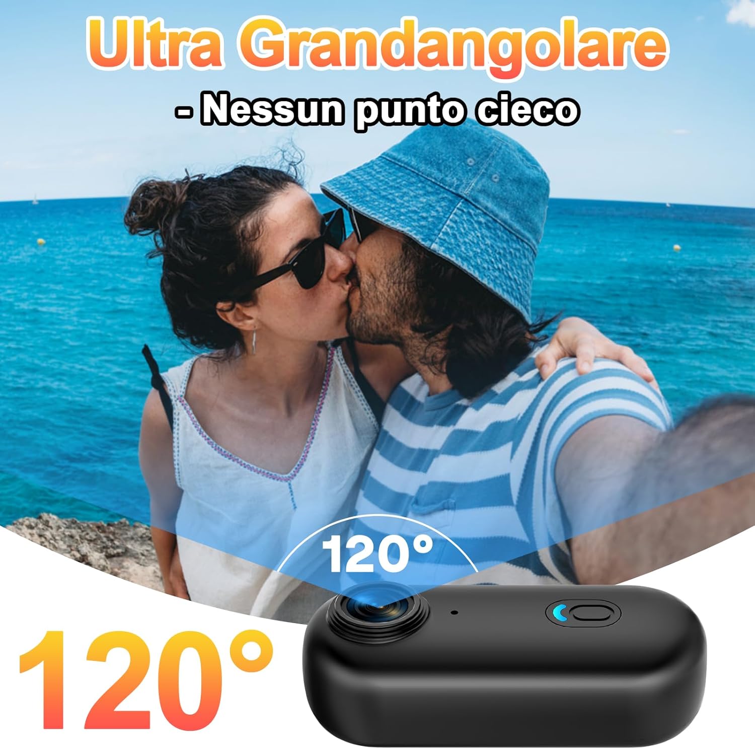 Mini Action Cam 4K con Custodia Impermeabile - immagine 5