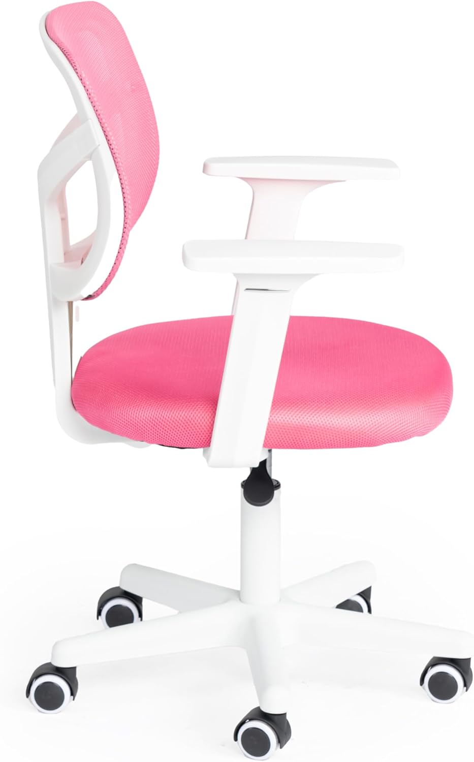 Furniturer Sedia Girevole Ufficio/Studio, Rosa - immagine 4