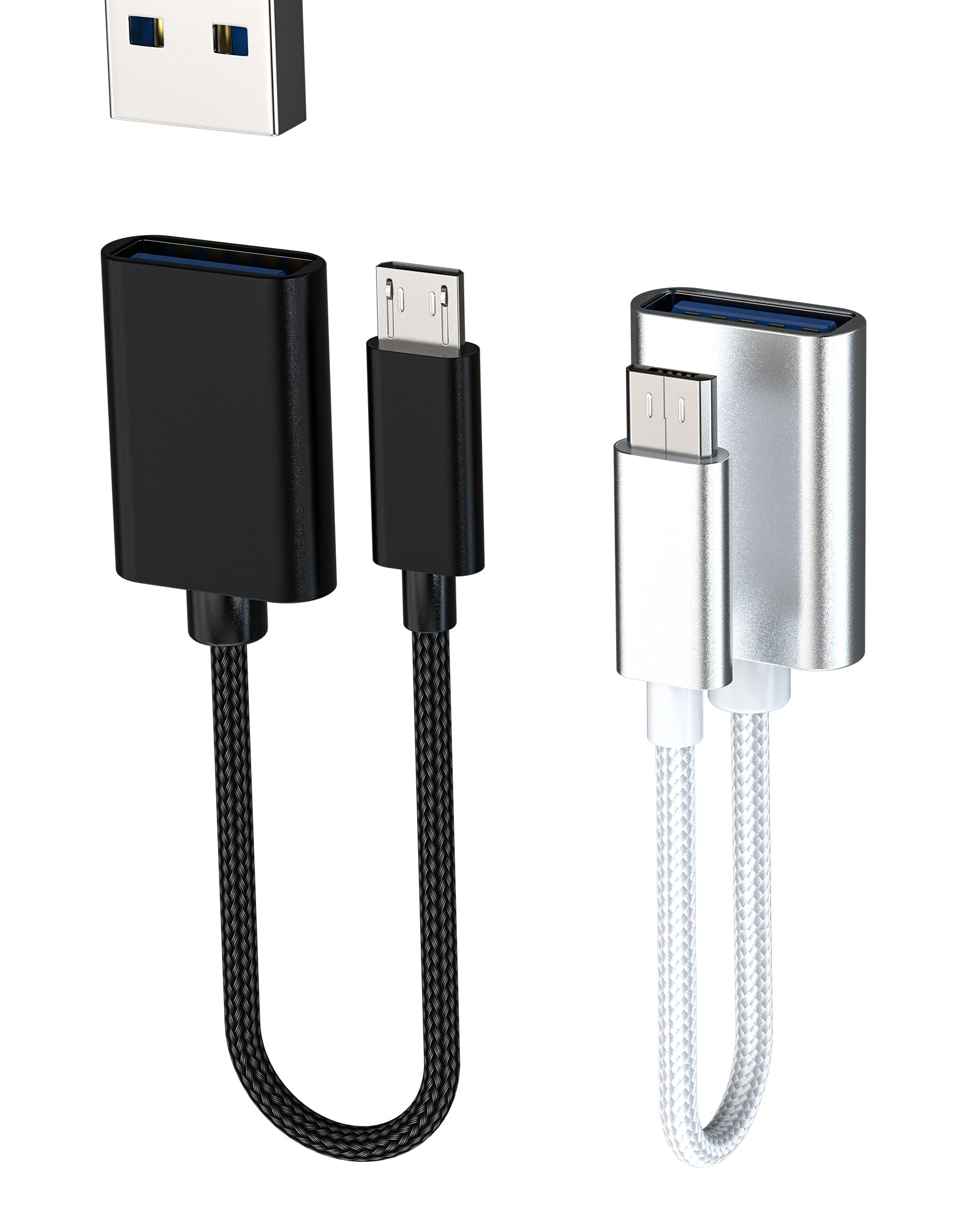 Cavo OTG Micro USB a USB 3.0 Adattatore (2 Pack)
