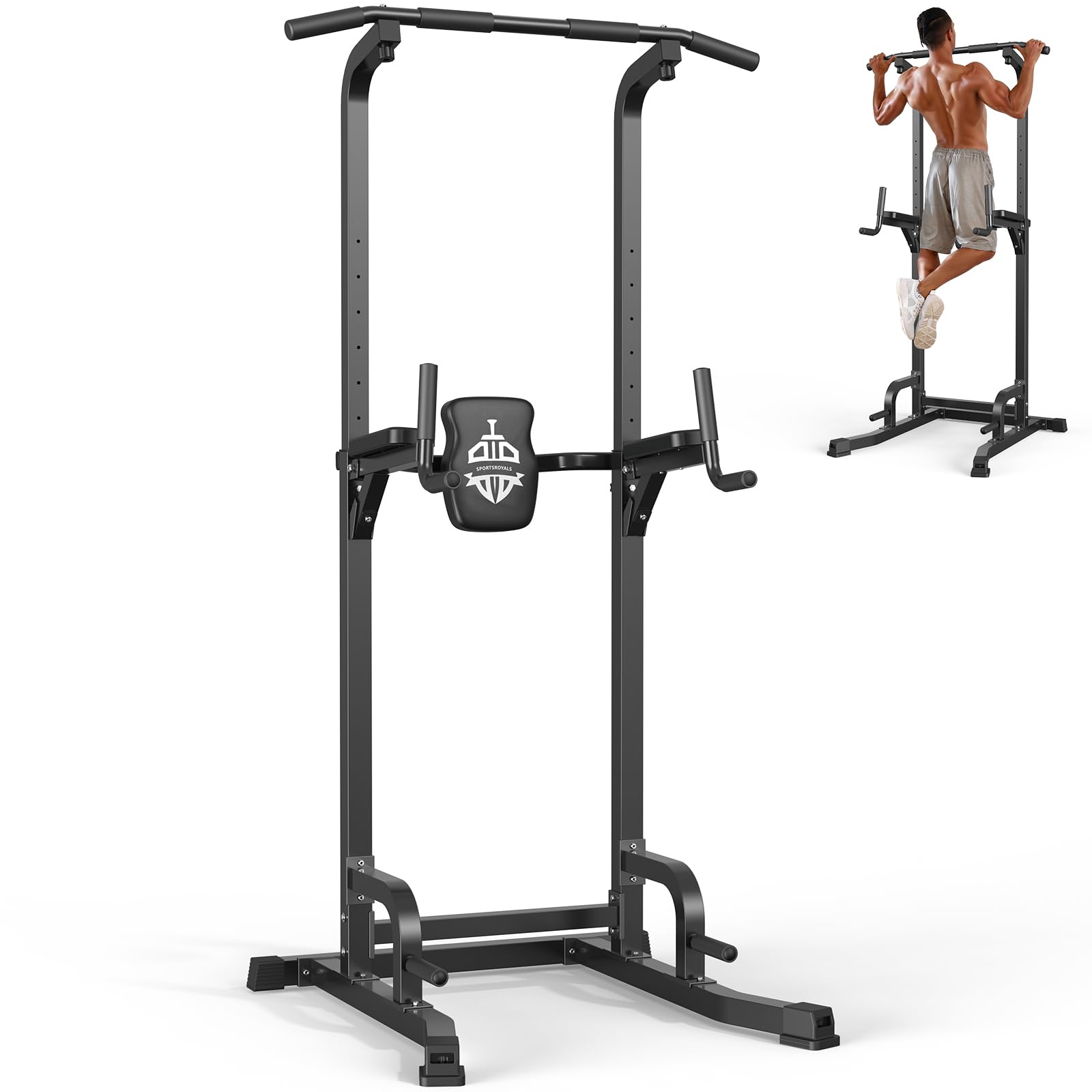 Sportsroyals Power Tower Dip Station per Home Gym