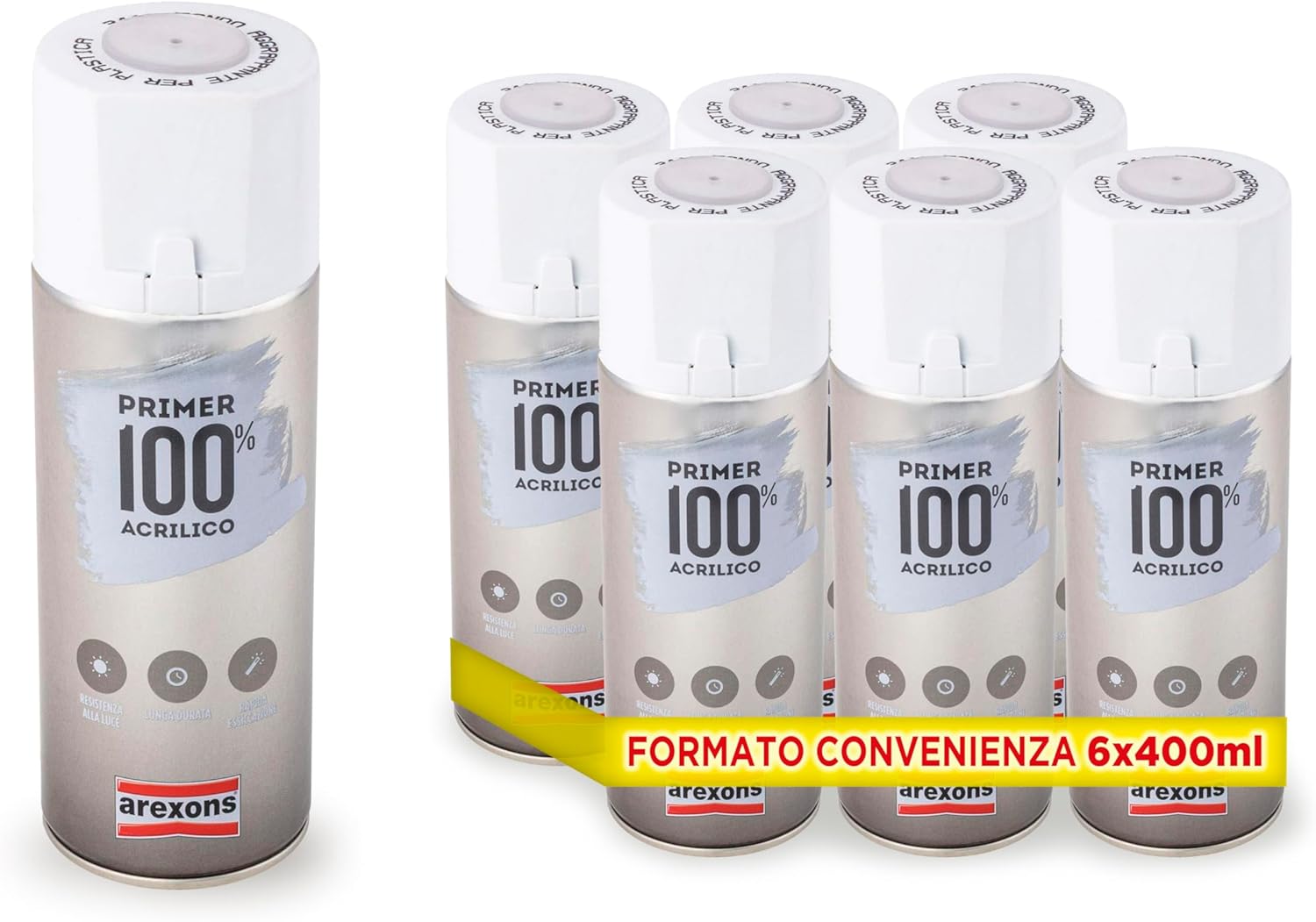 Arexons Primer 100% Acrilico Fondo Aggrappante 6x400 ml