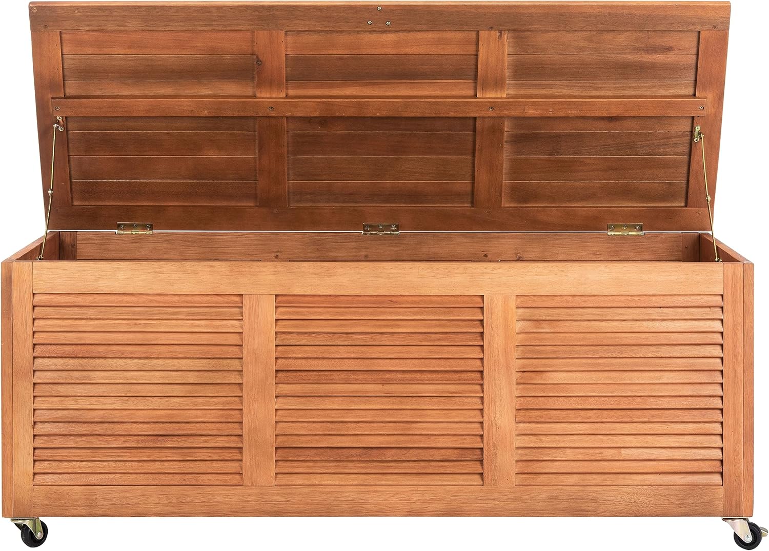 Safavieh Outdoor Storage Bench, Natural, One Size - immagine 2