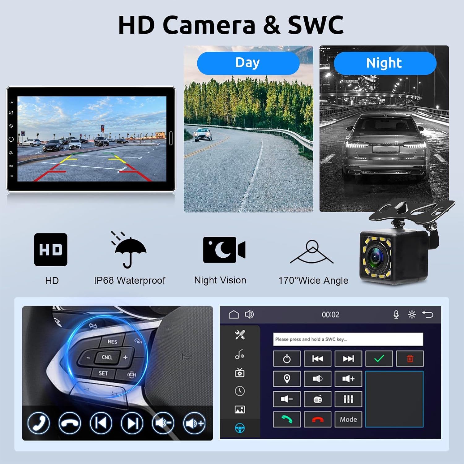 Vechtel Autoradio 1 Din con Carplay Android Auto Wireless - immagine 4