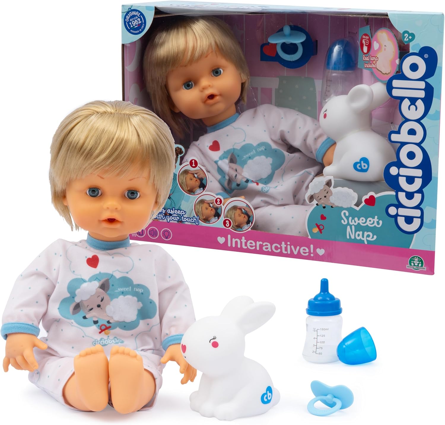 Cicciobello Sweet Nap - Bambola Interattiva 42cm - immagine 1