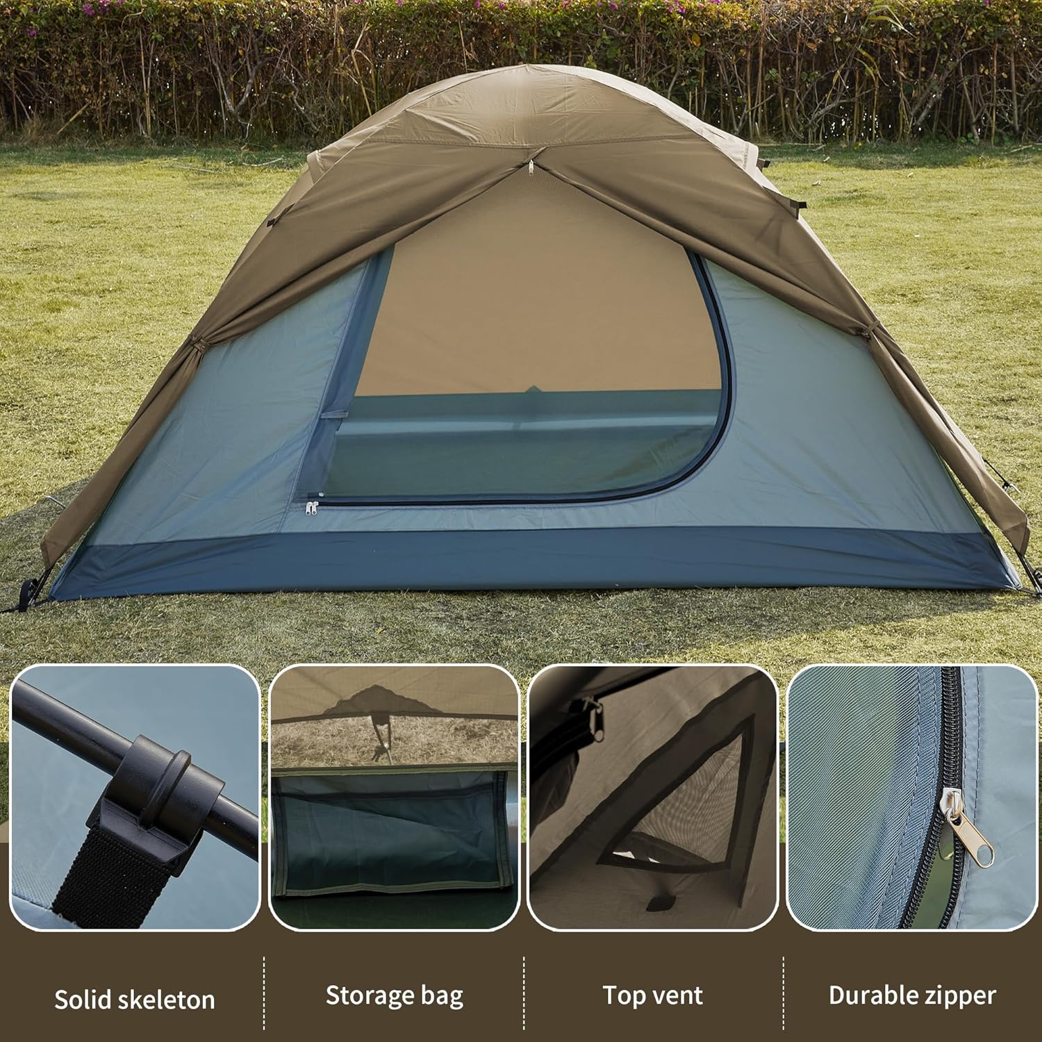 Tenda da Campeggio Impermeabile e Antivento - immagine 4