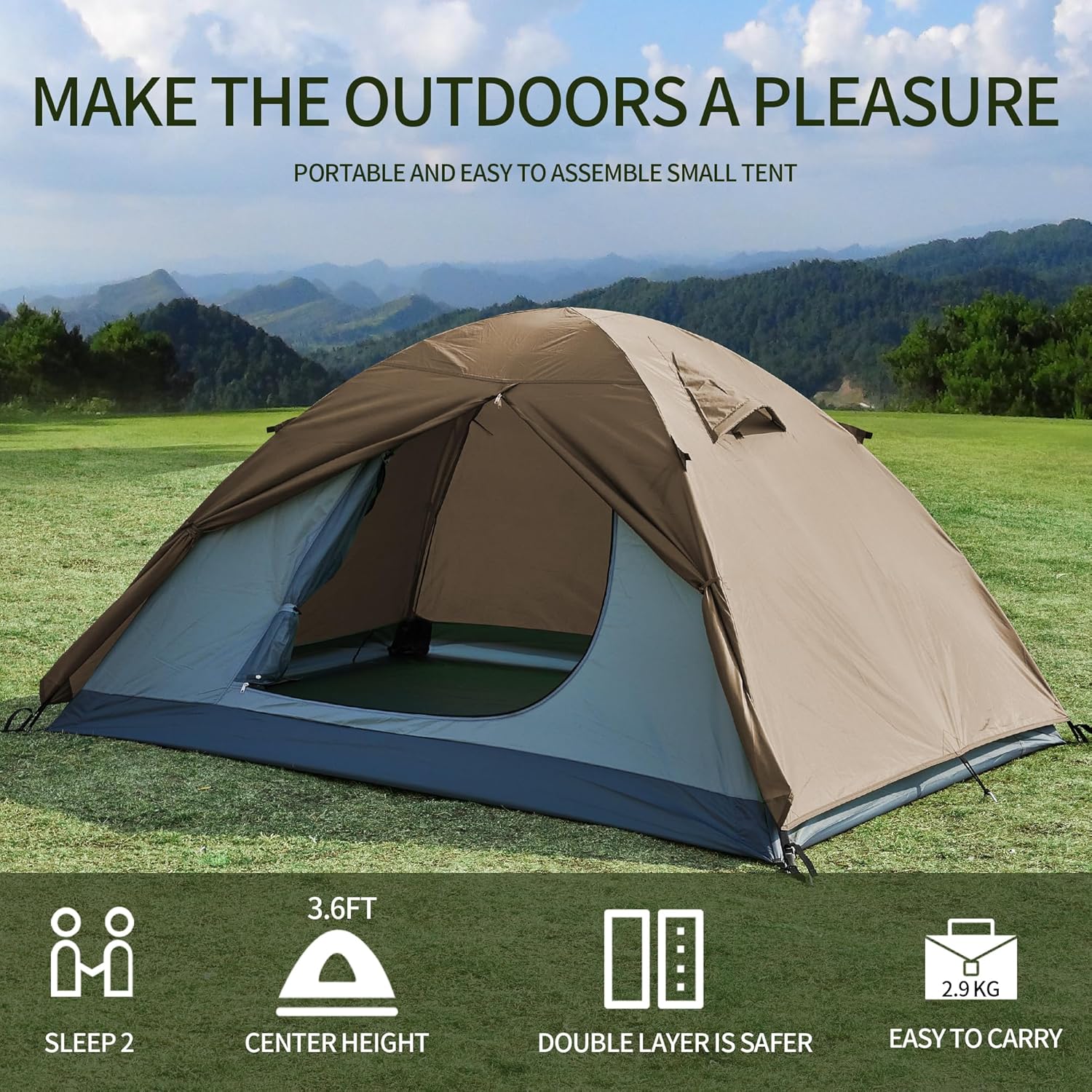 Tenda da Campeggio Impermeabile e Antivento - immagine 5