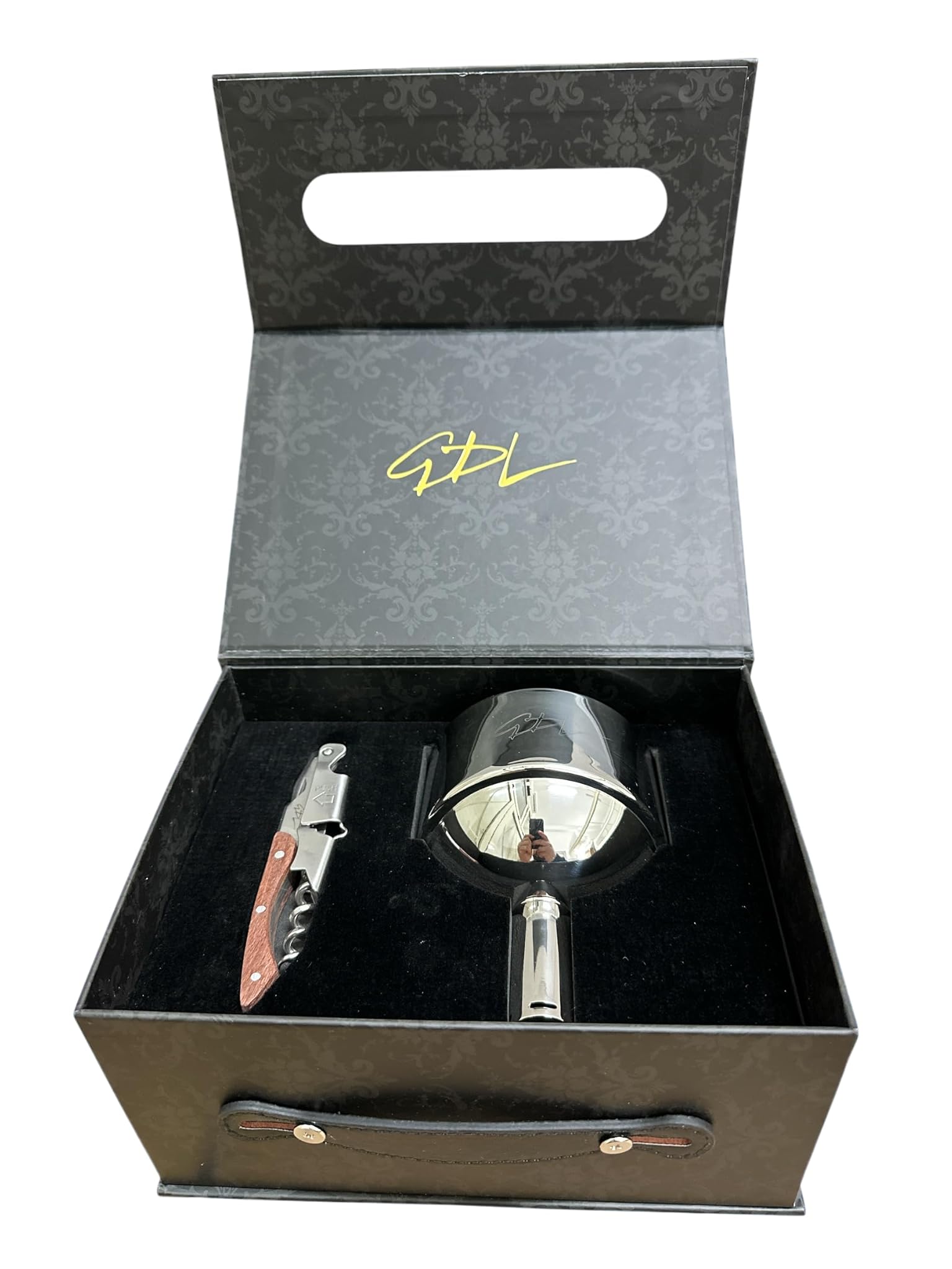 Gdl Giovanni De Luca - Decanter Vino con Filtro e Cavatappi