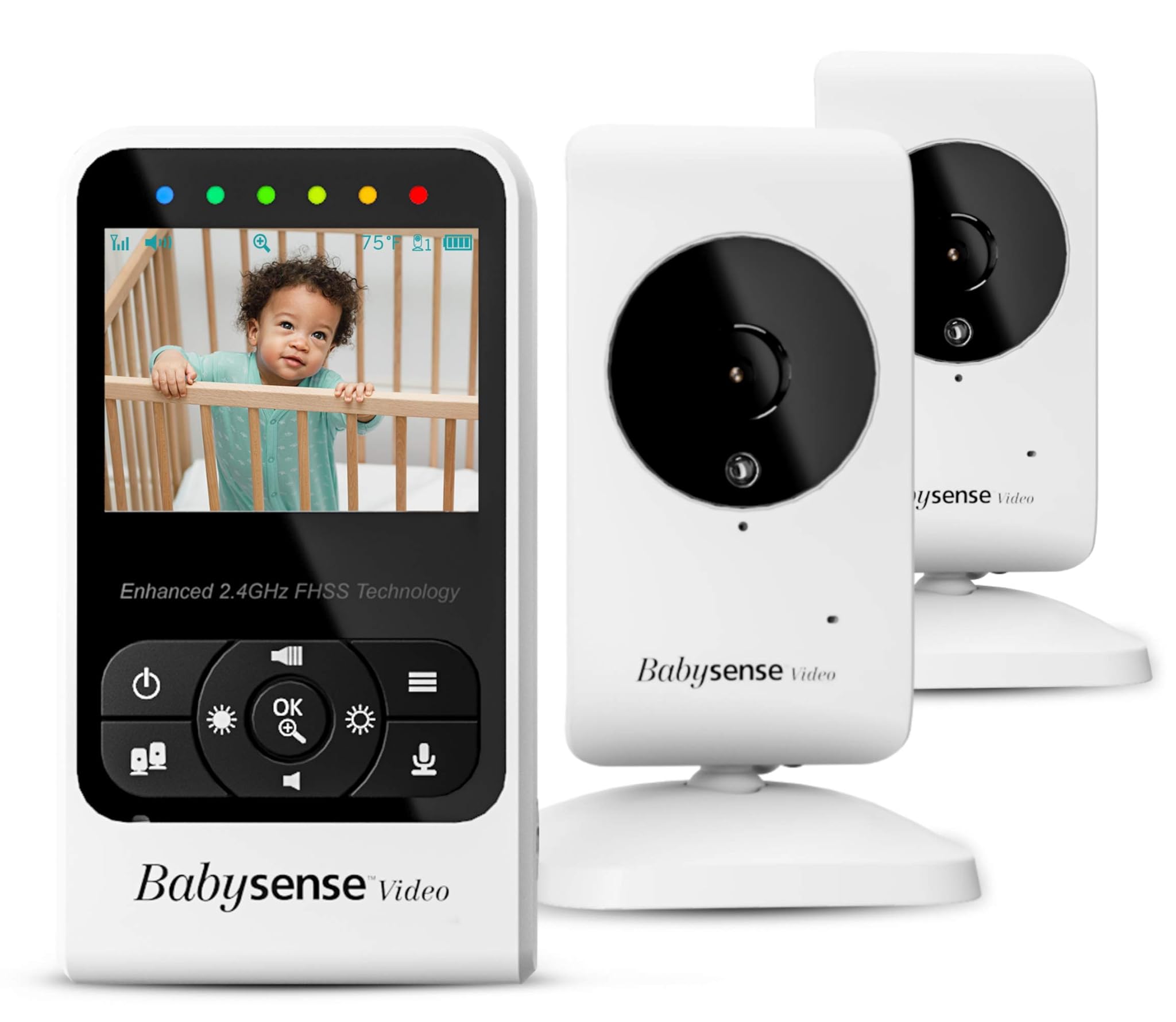 Babysense Video Baby Monitor con 2 Camere e Audio