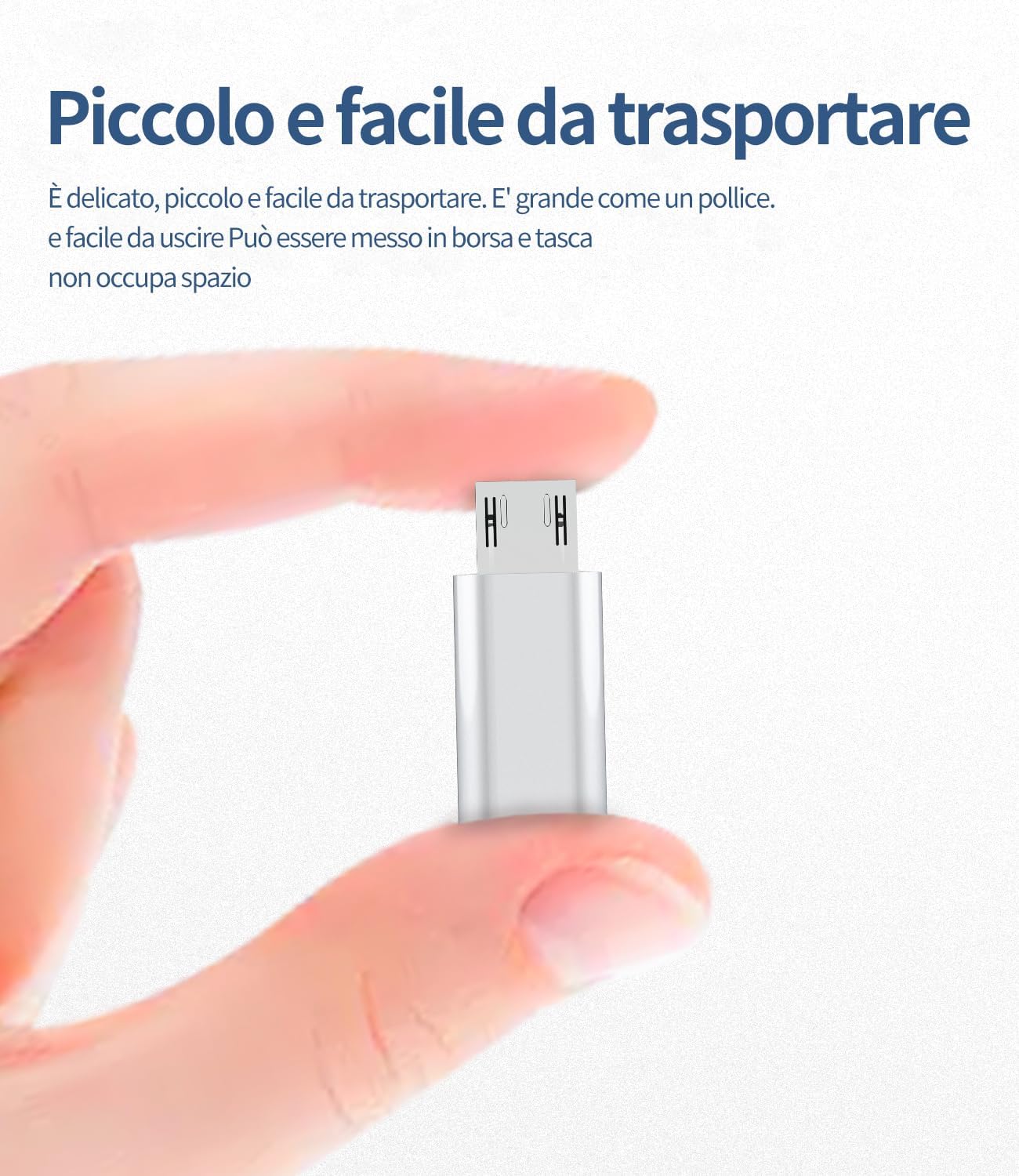 Adattatore USB C Micro USB (3 Pezzi) - immagine 5