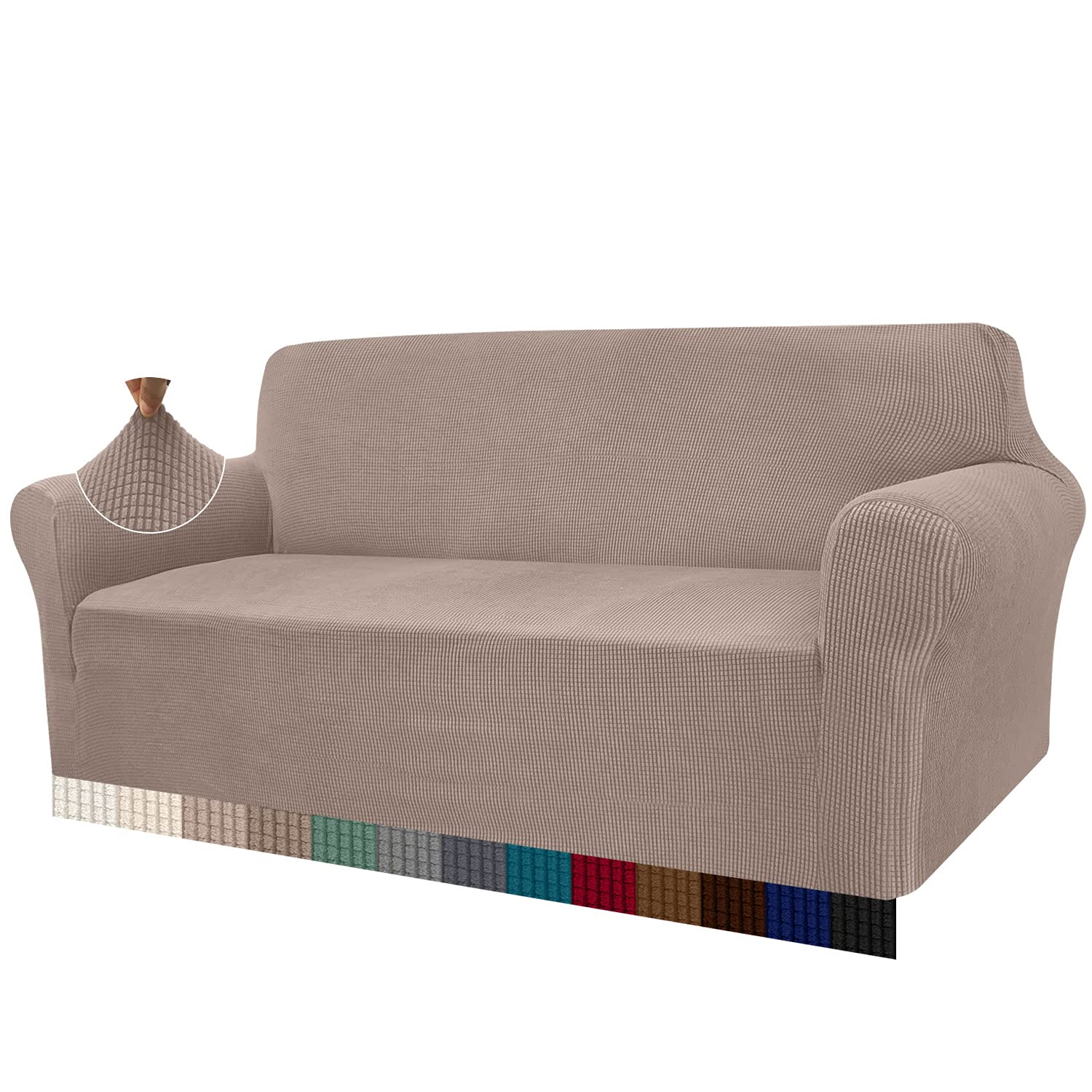 Granbest Copridivano Elasticizzato Jacquard 3 Posti, Sand