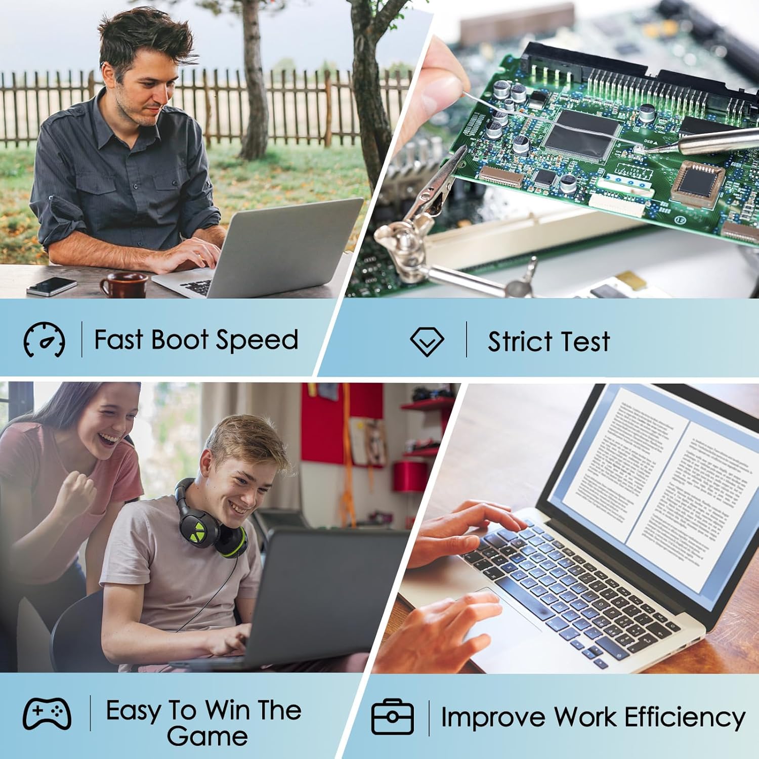 Jorkar SSD NVMe PCIe Gen3x4 per MacBook Pro A1708 1TB - immagine 6