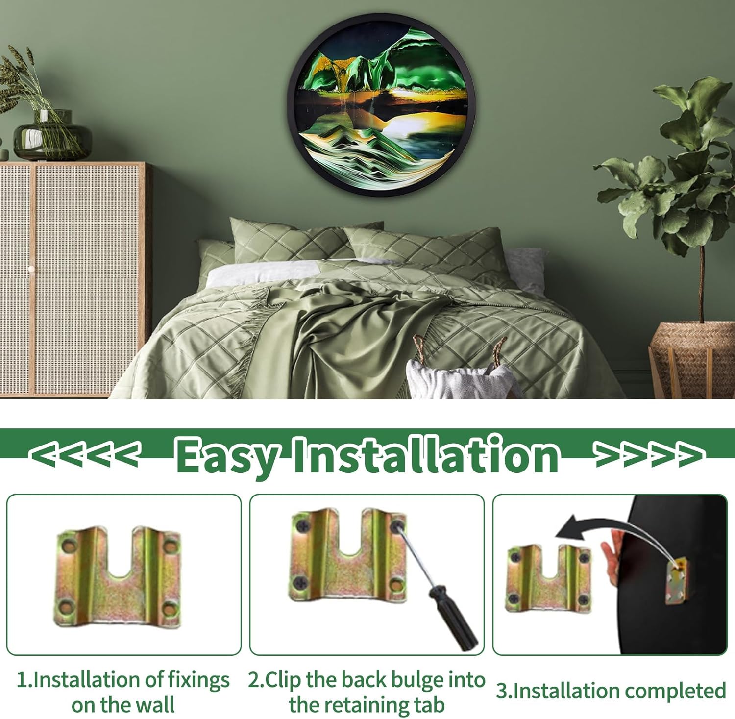 WPUXOY Sandscape 3D Moving Art - Decorazione da Parete - immagine 4