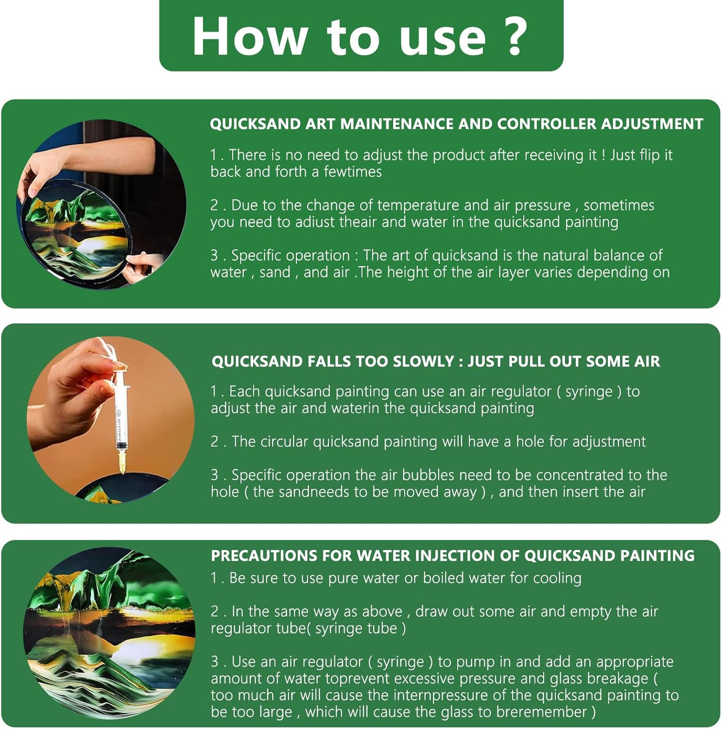 WPUXOY Sandscape 3D Moving Art - Decorazione da Parete - immagine 6