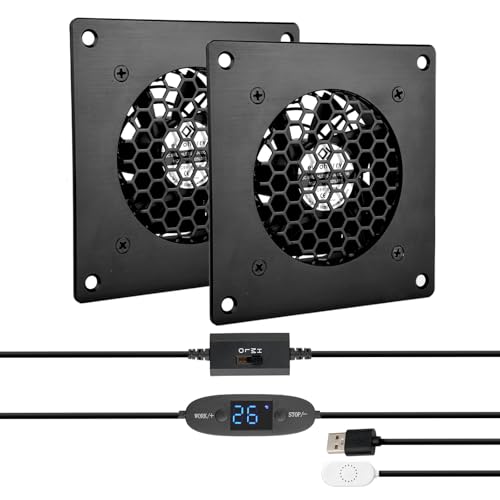 Euroharry Ventola USB 80mm con Display Digitale