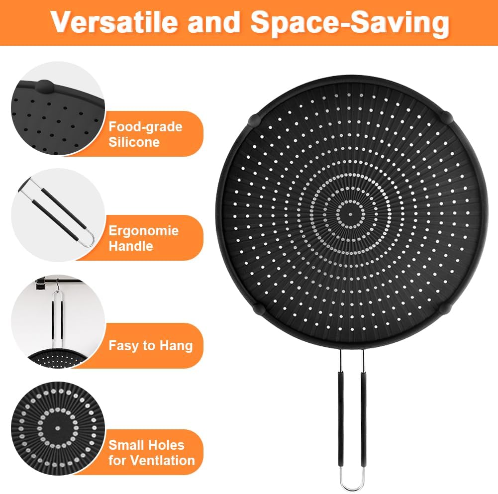 Paraschizzi per Padella in Silicone Resistente al Calore - immagine 4