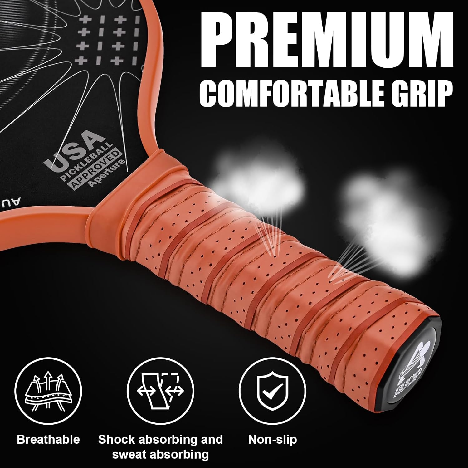 Aucip Set Racchette Pickleball in Fibra di Vetro - immagine 3