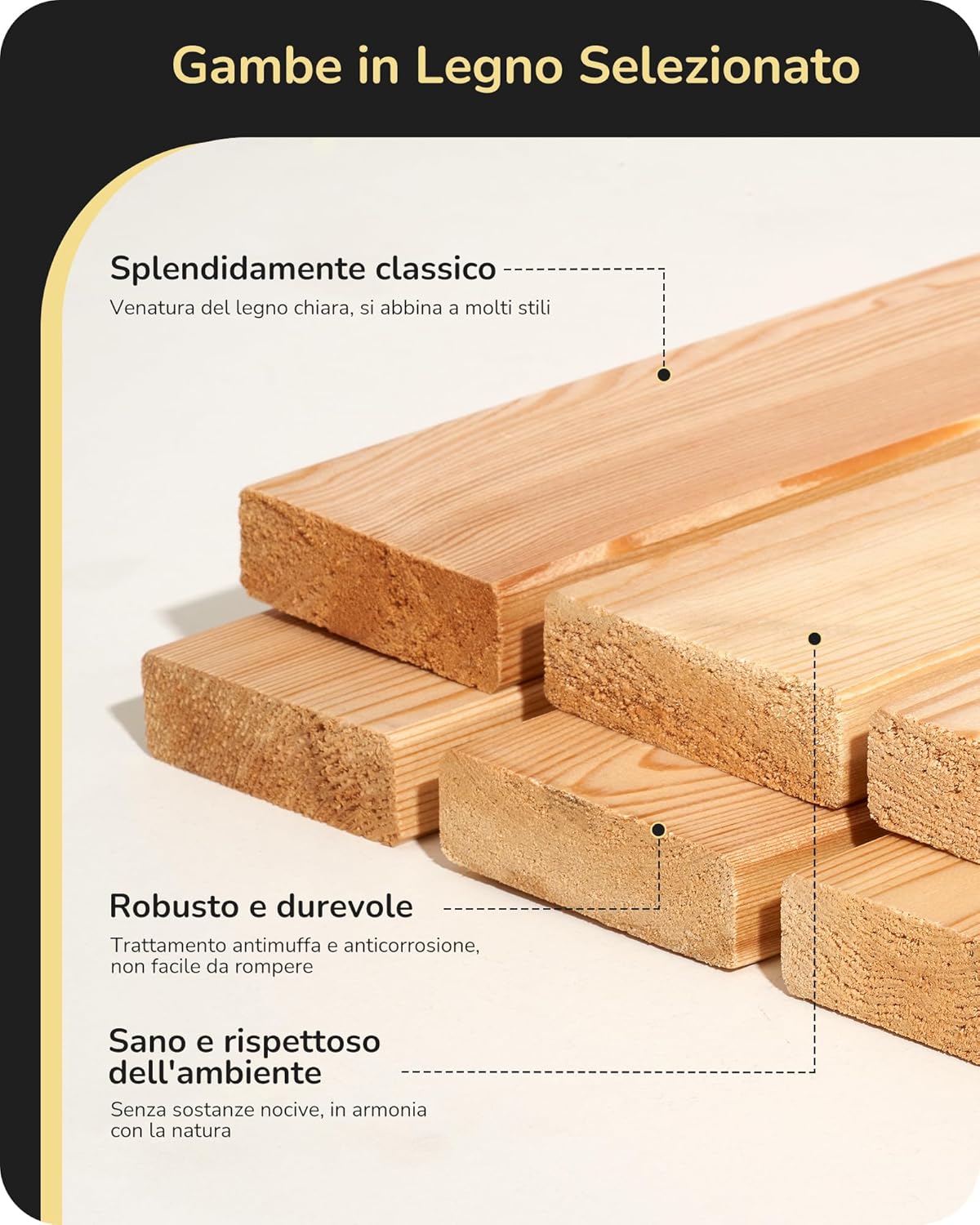 Edishine Lampada da Comodino LED Dimmerabile - immagine 4