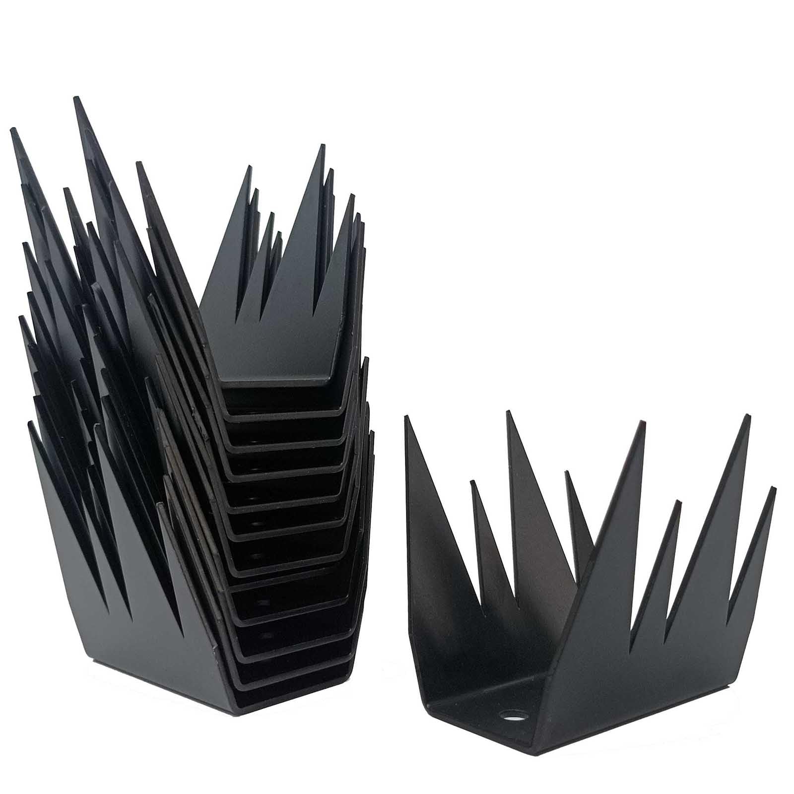12 Punte Deterrenti per Recinzioni Anti-Piccione, Nero