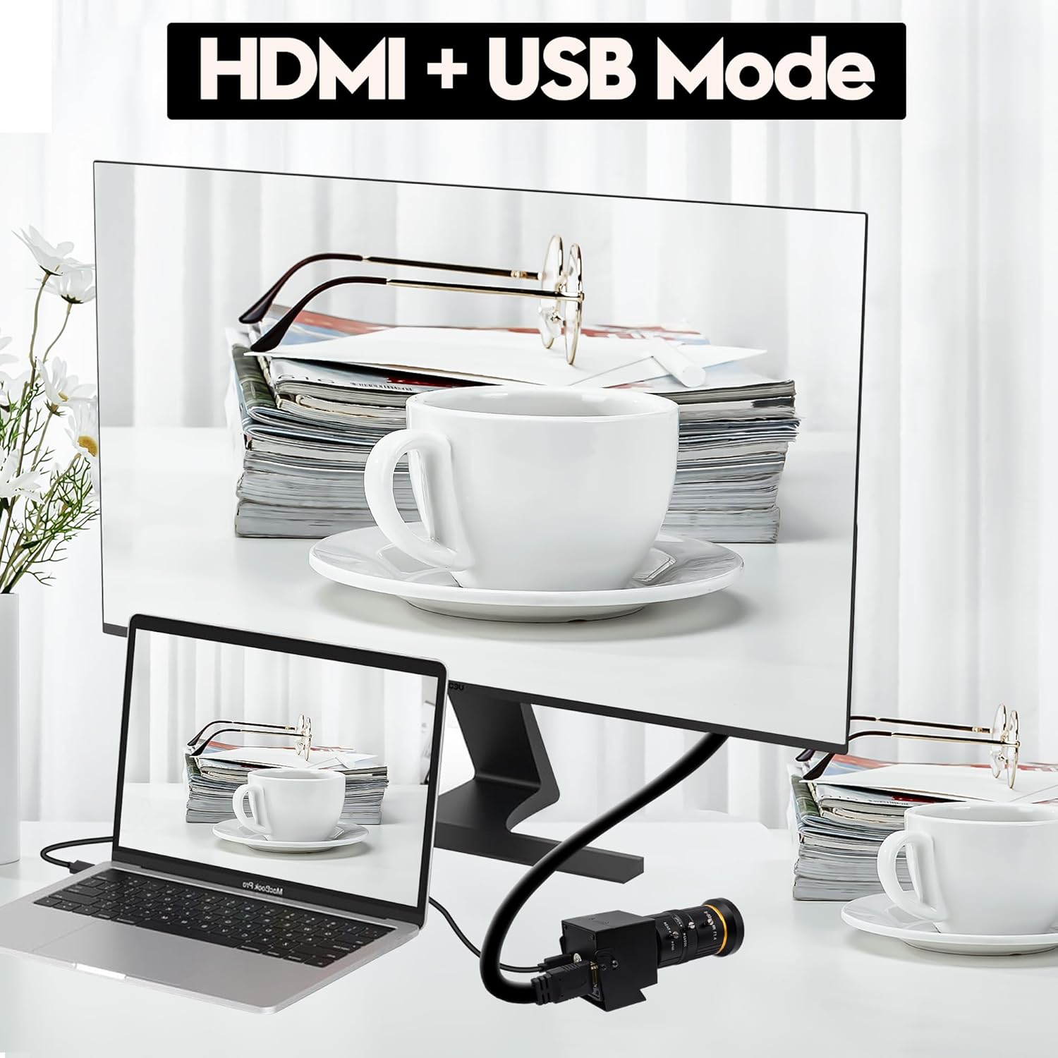 Svpro Telecamera HDMI 4K USB HD Streaming con Zoom 10X - immagine 3