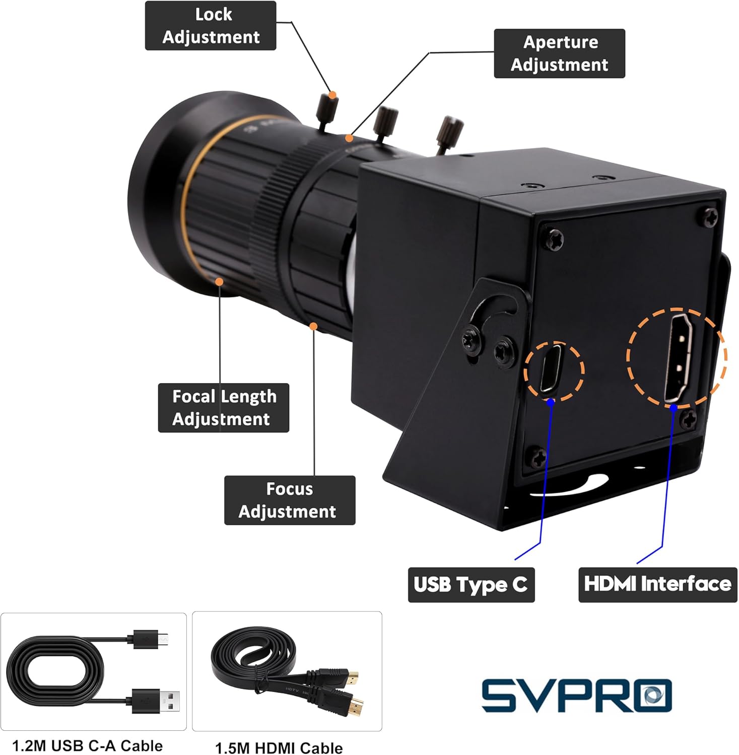 Svpro Telecamera HDMI 4K USB HD Streaming con Zoom 10X - immagine 7